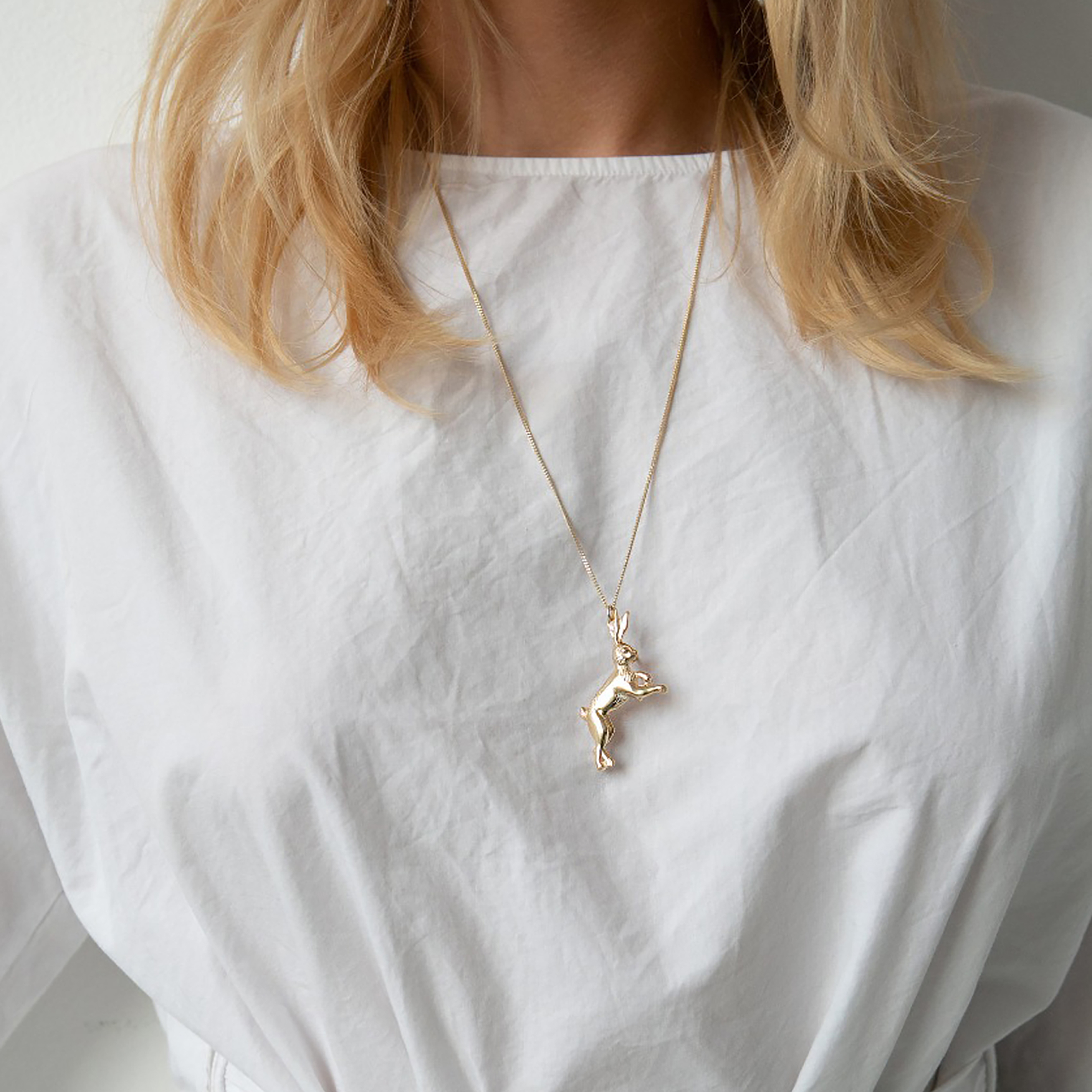 Pendant "Hare" made of brass