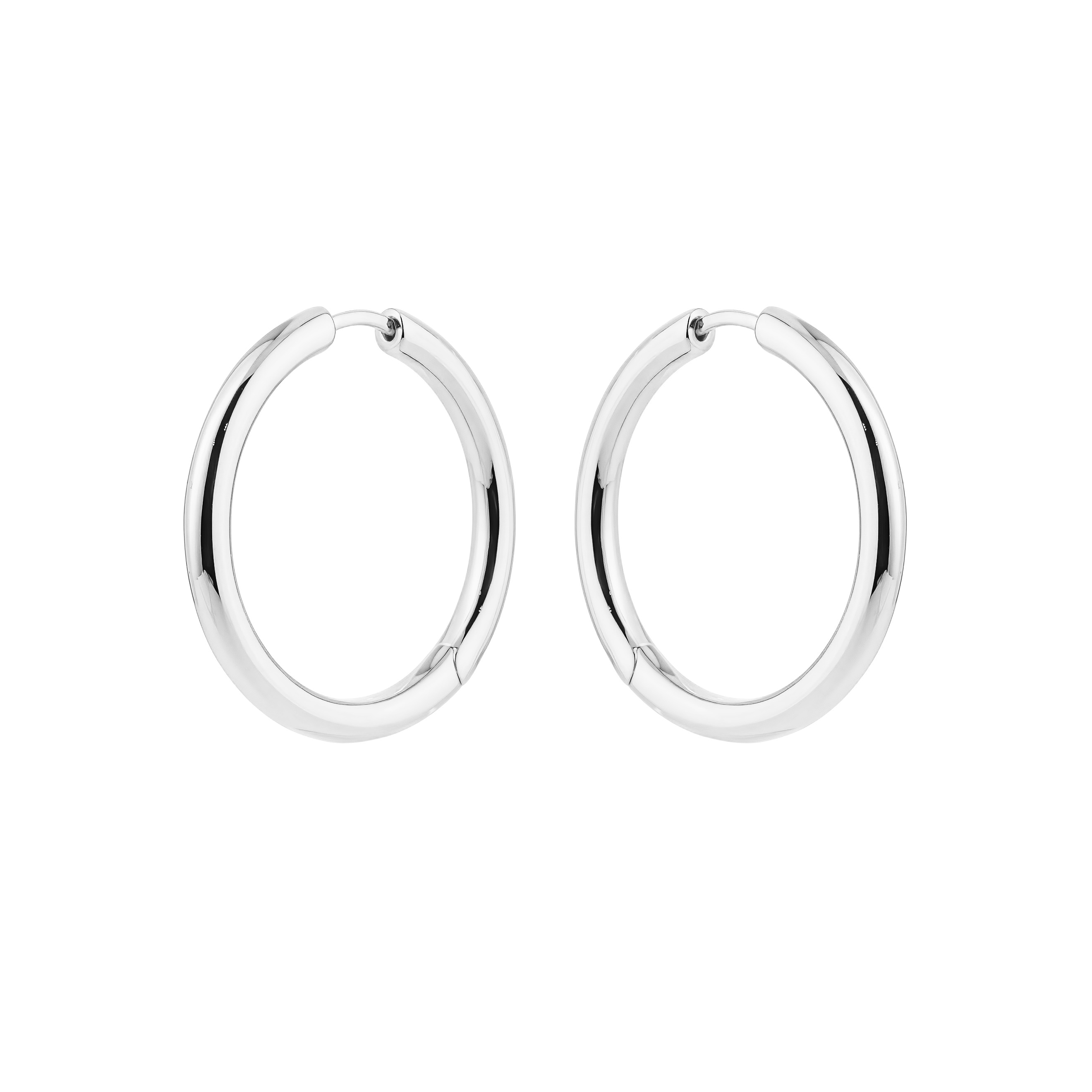 Серебряные серьги Classic Hoop Large