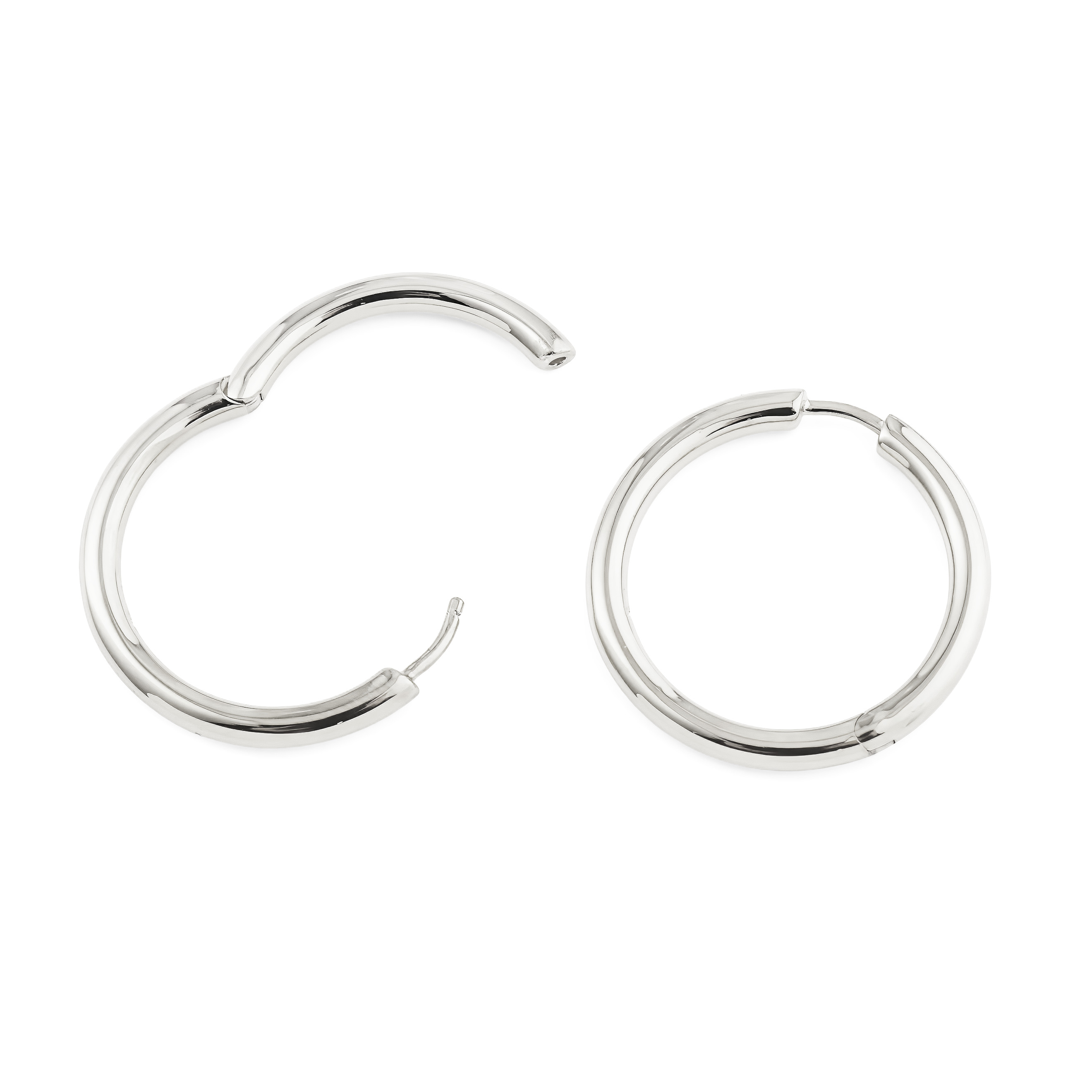 Серебряные серьги Classic Hoop Large