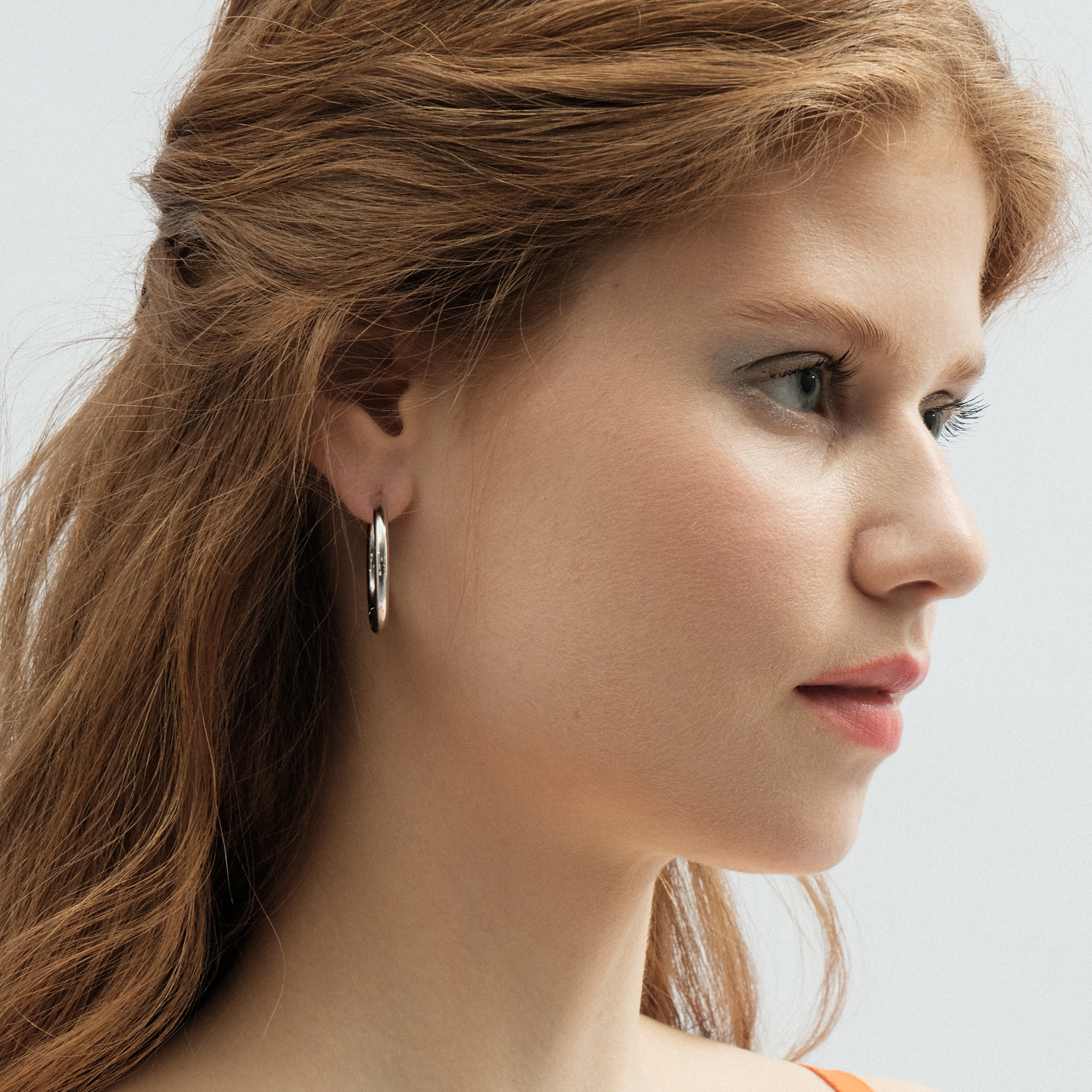 Серебряные серьги Classic Hoop Large