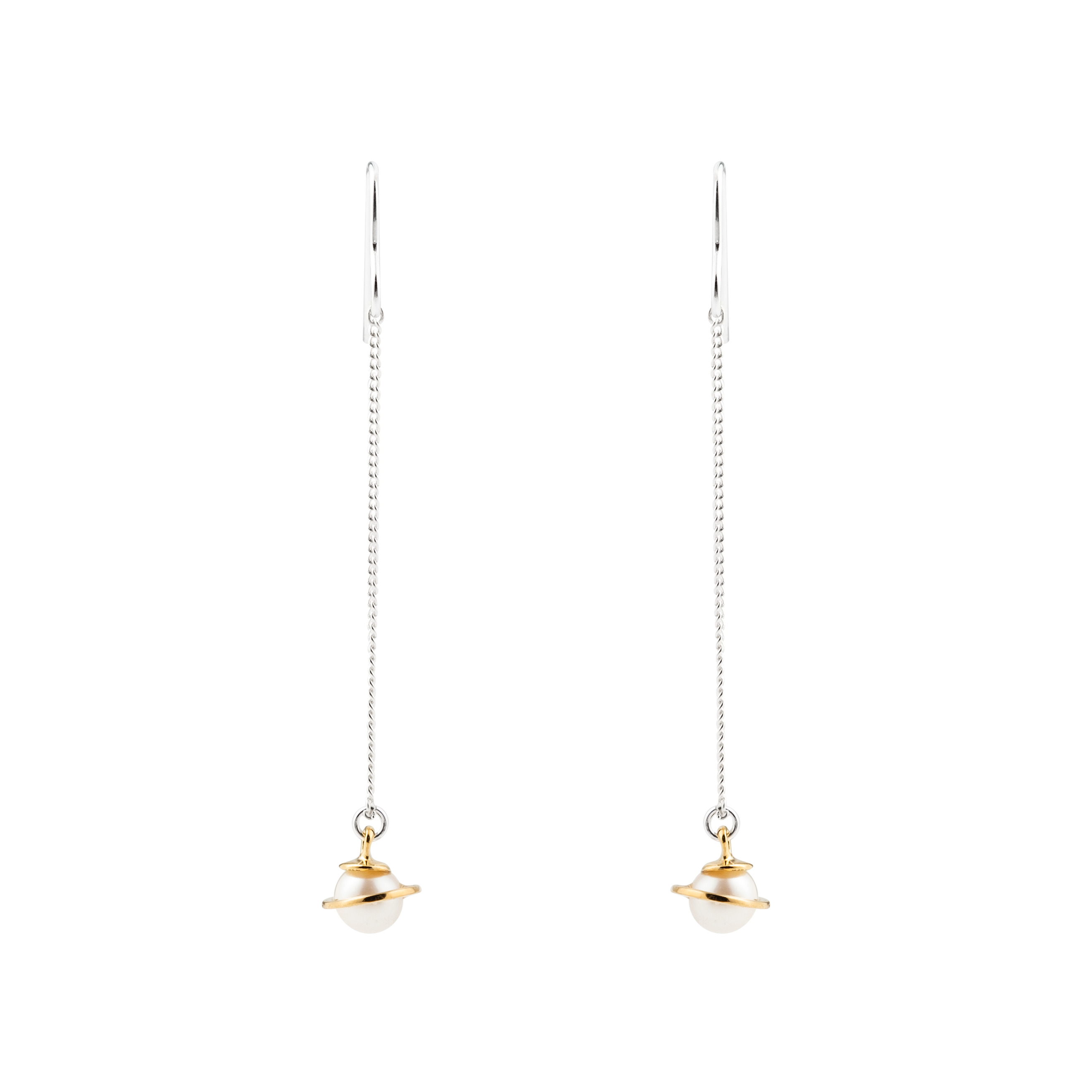 PLANET earrings with pearls