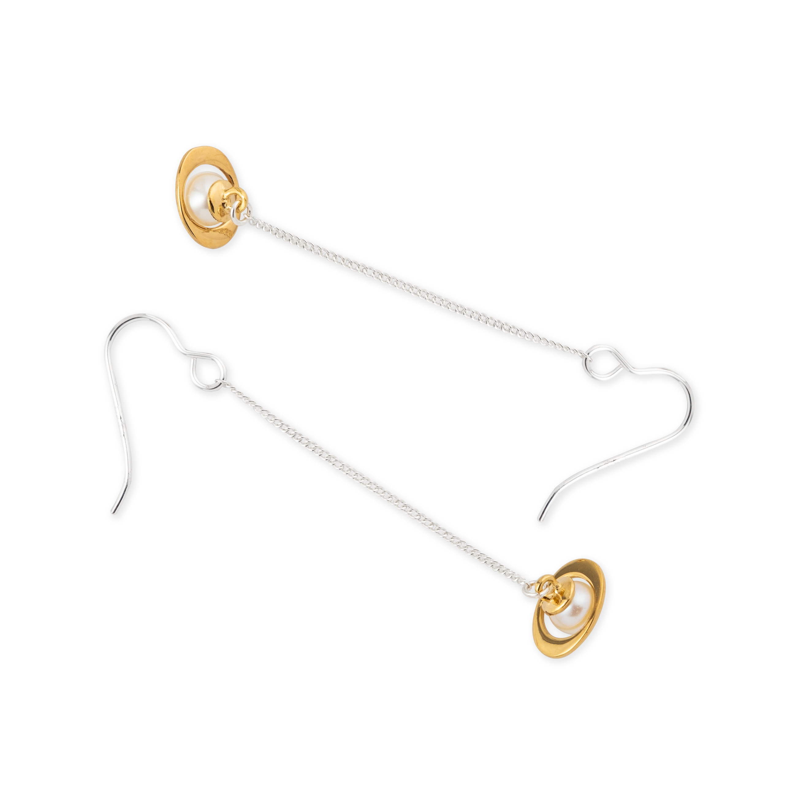 PLANET earrings with pearls