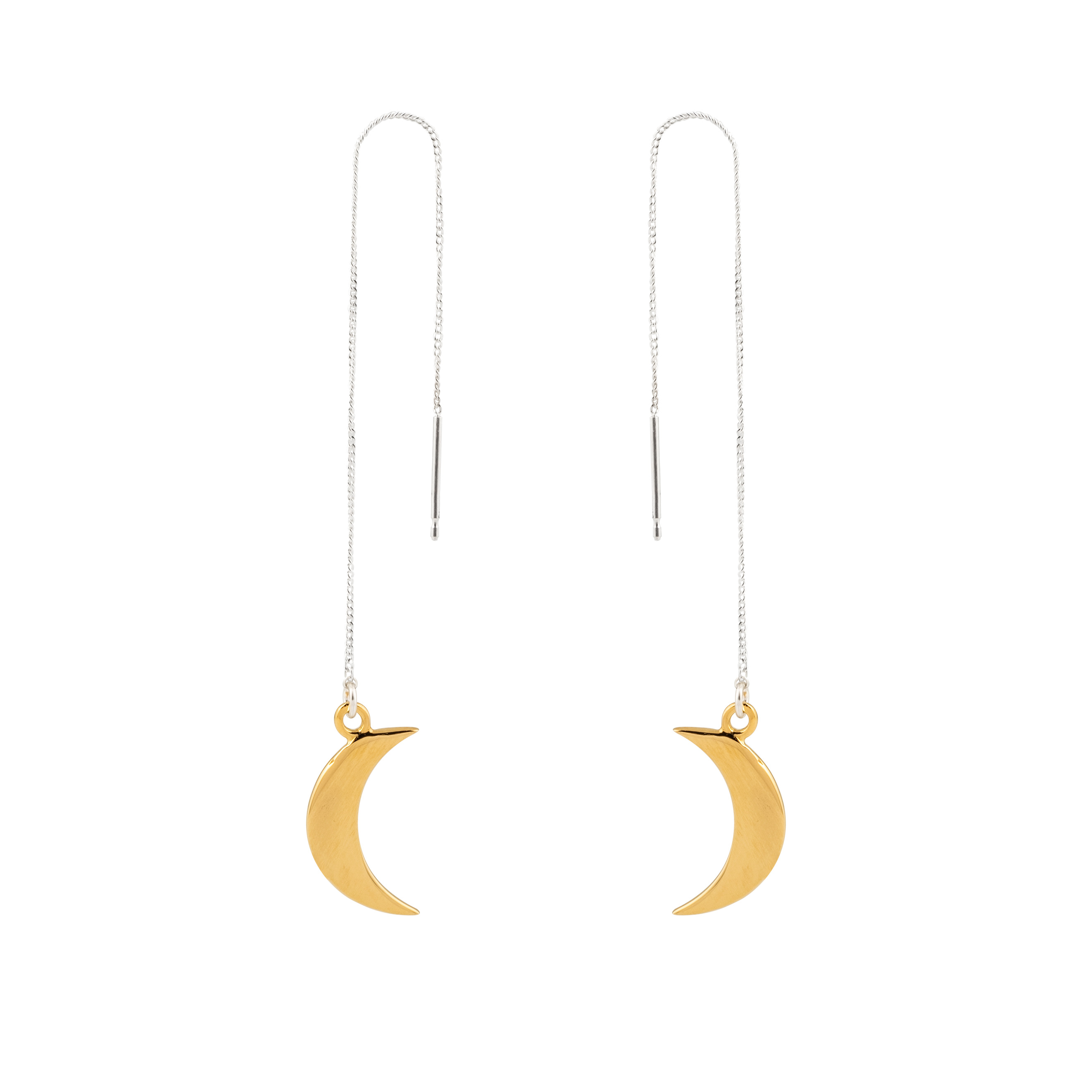 HALF MOON earrings in silver