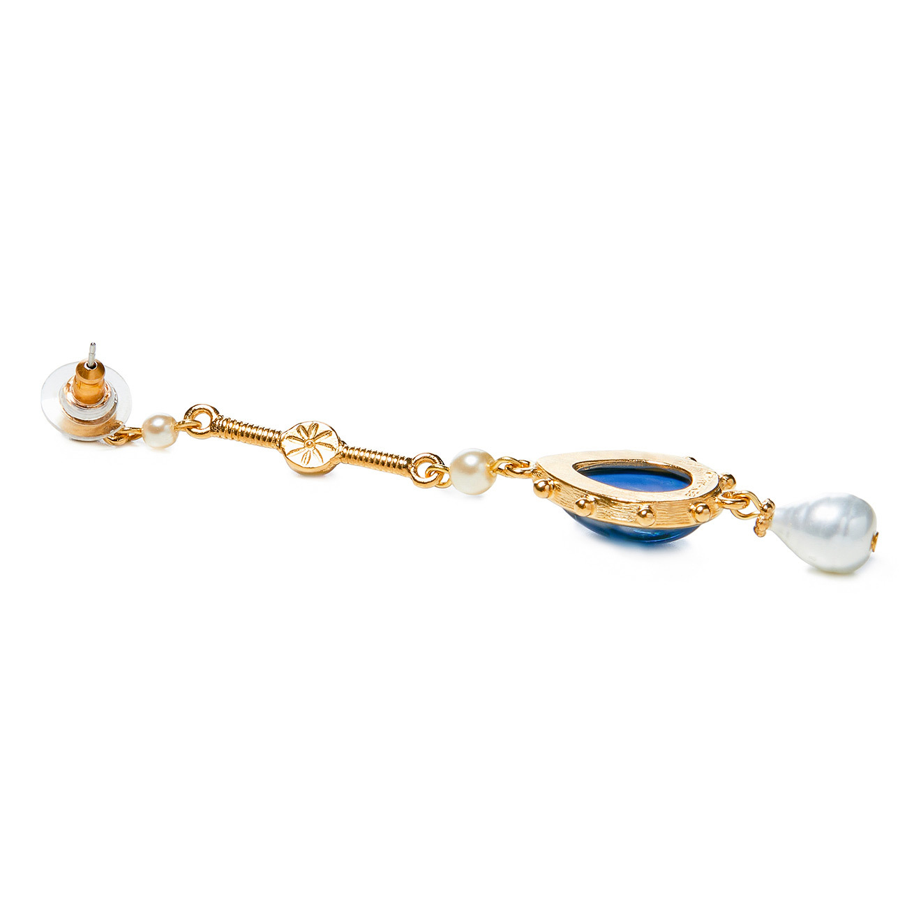 earrings with pearls and crystals