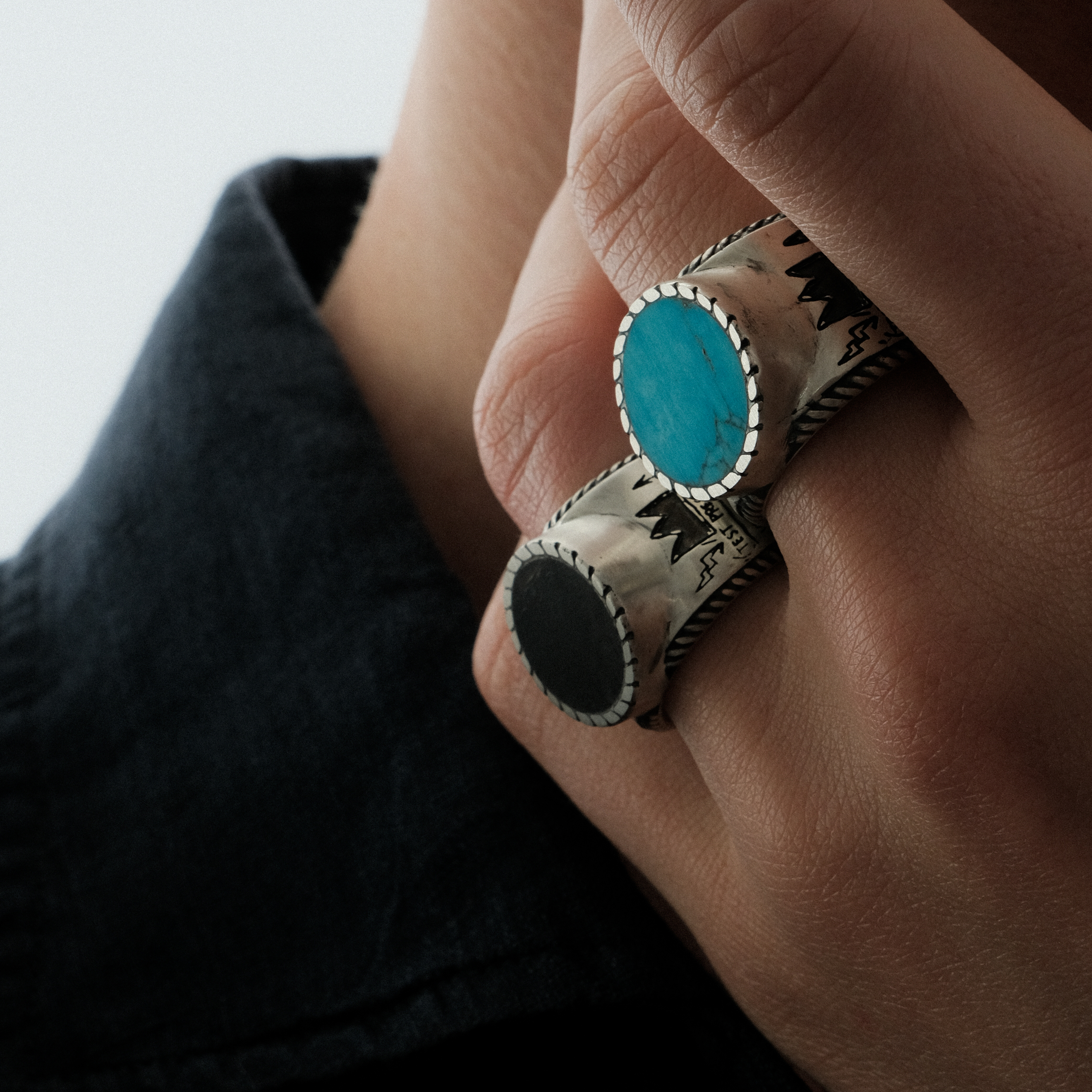 Кольцо из серебра BASQUAIT TURQUOISE RING