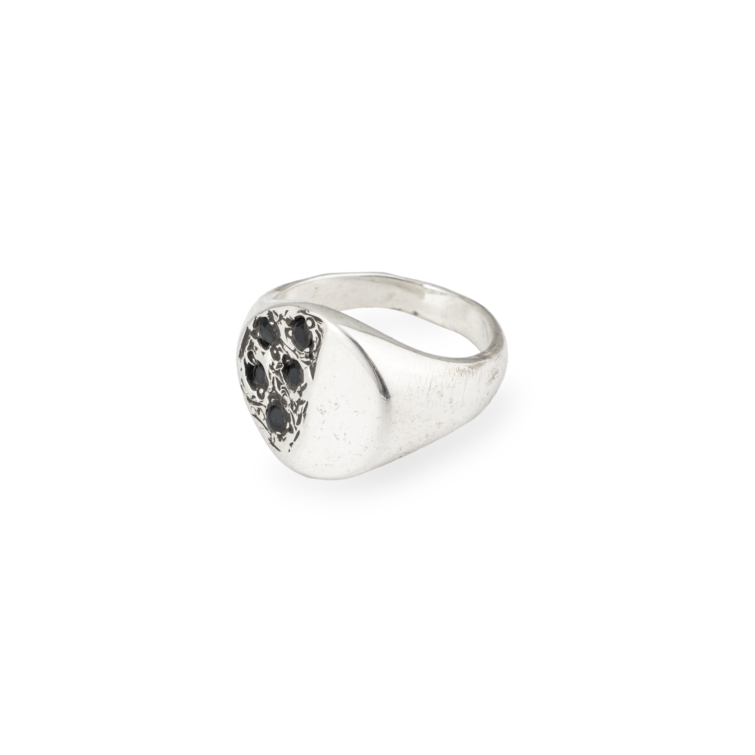 Кольцо из серебра BLACK PLATO RING