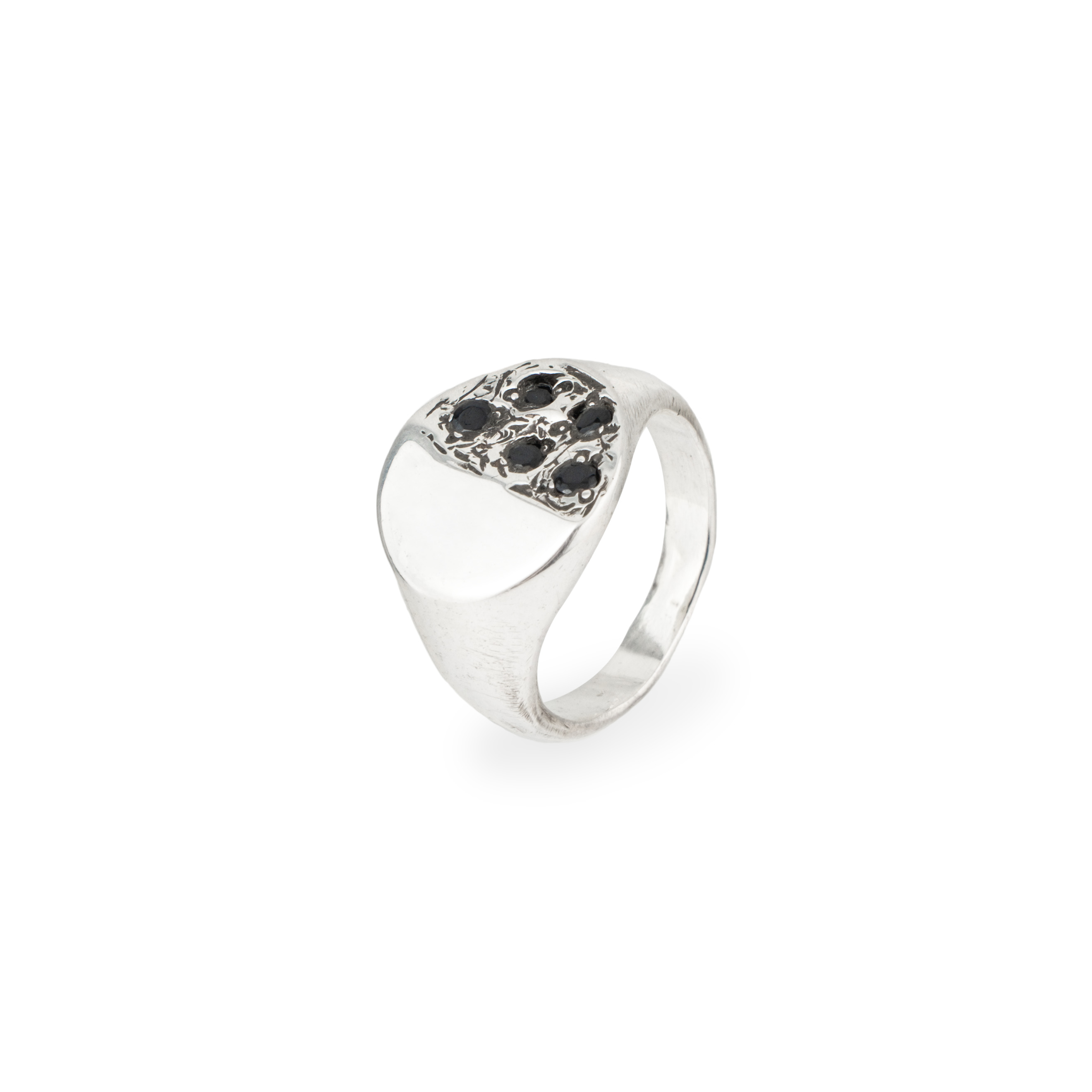 Кольцо из серебра BLACK PLATO RING