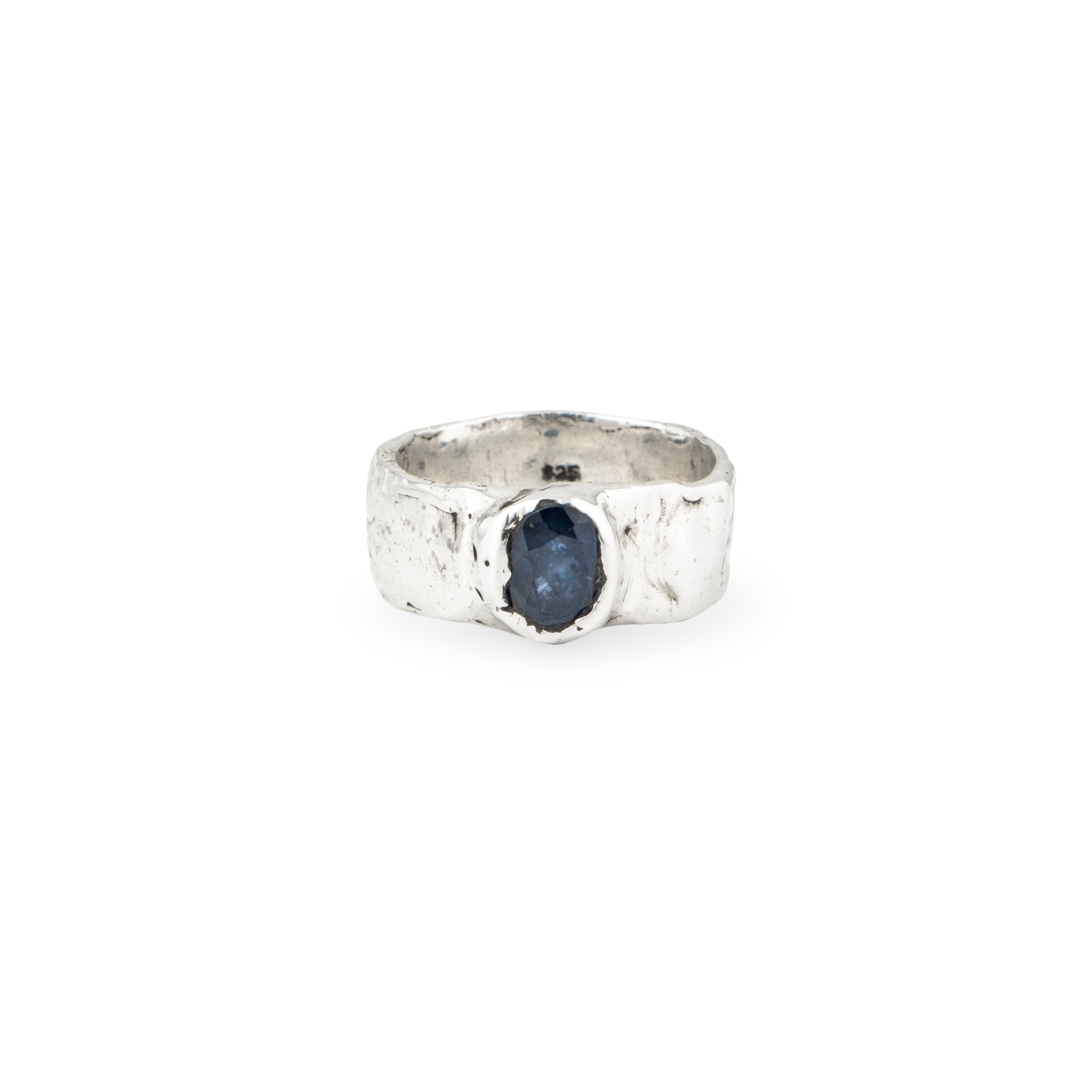 Кольцо из серебра DEEP BLUE SPPHR RING
