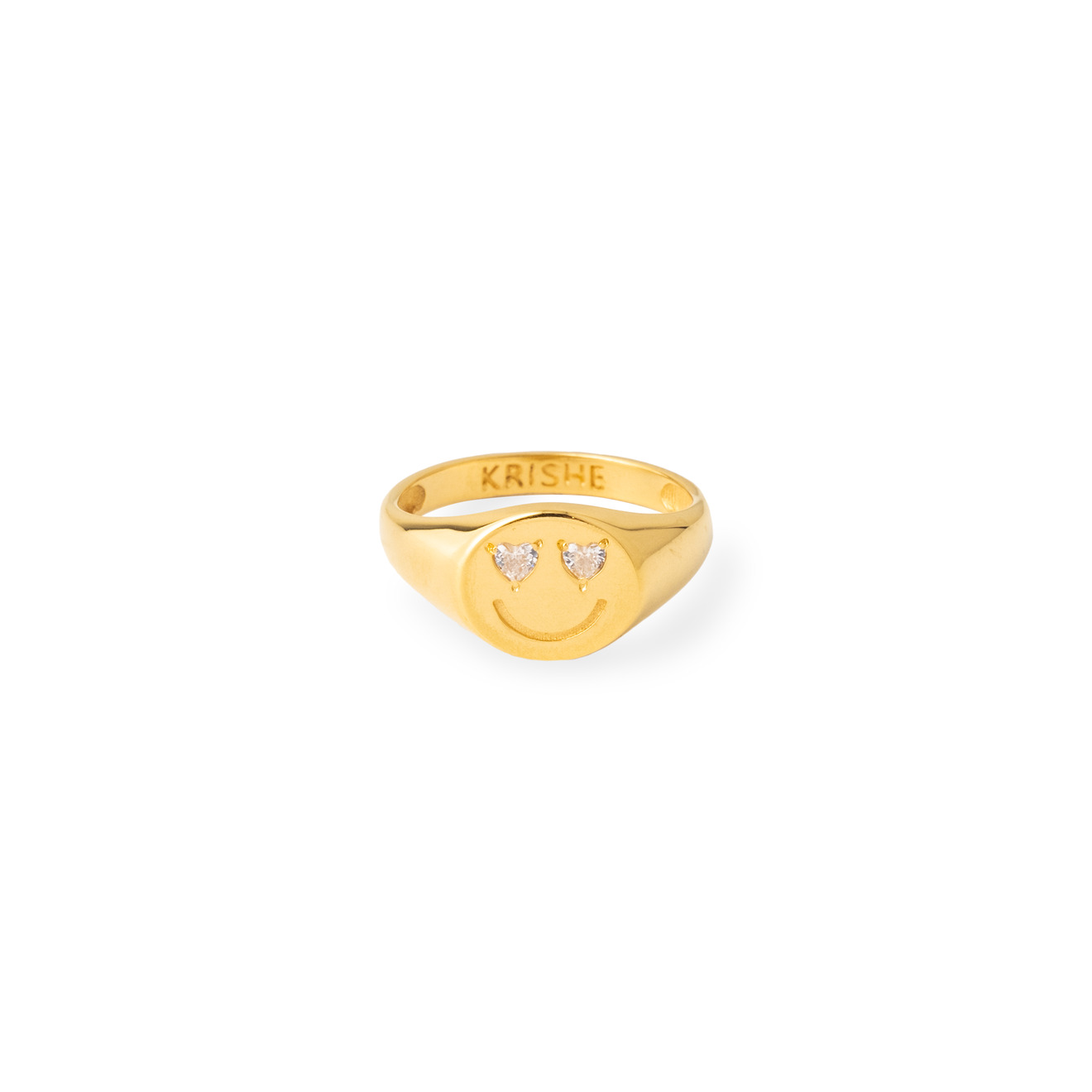KRISHE Позолоченное кольцо JOY из серебра liya позолоченное кольцо со вставкой из перламутра
