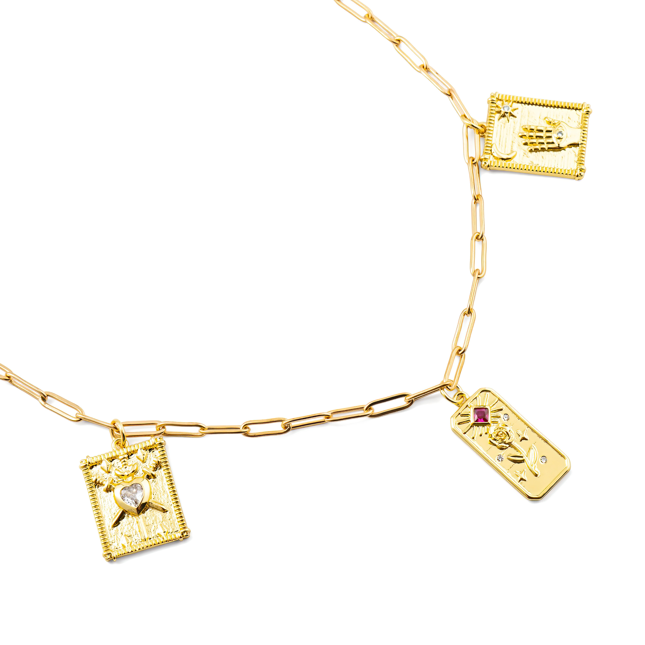 Necklace-chain with pendants