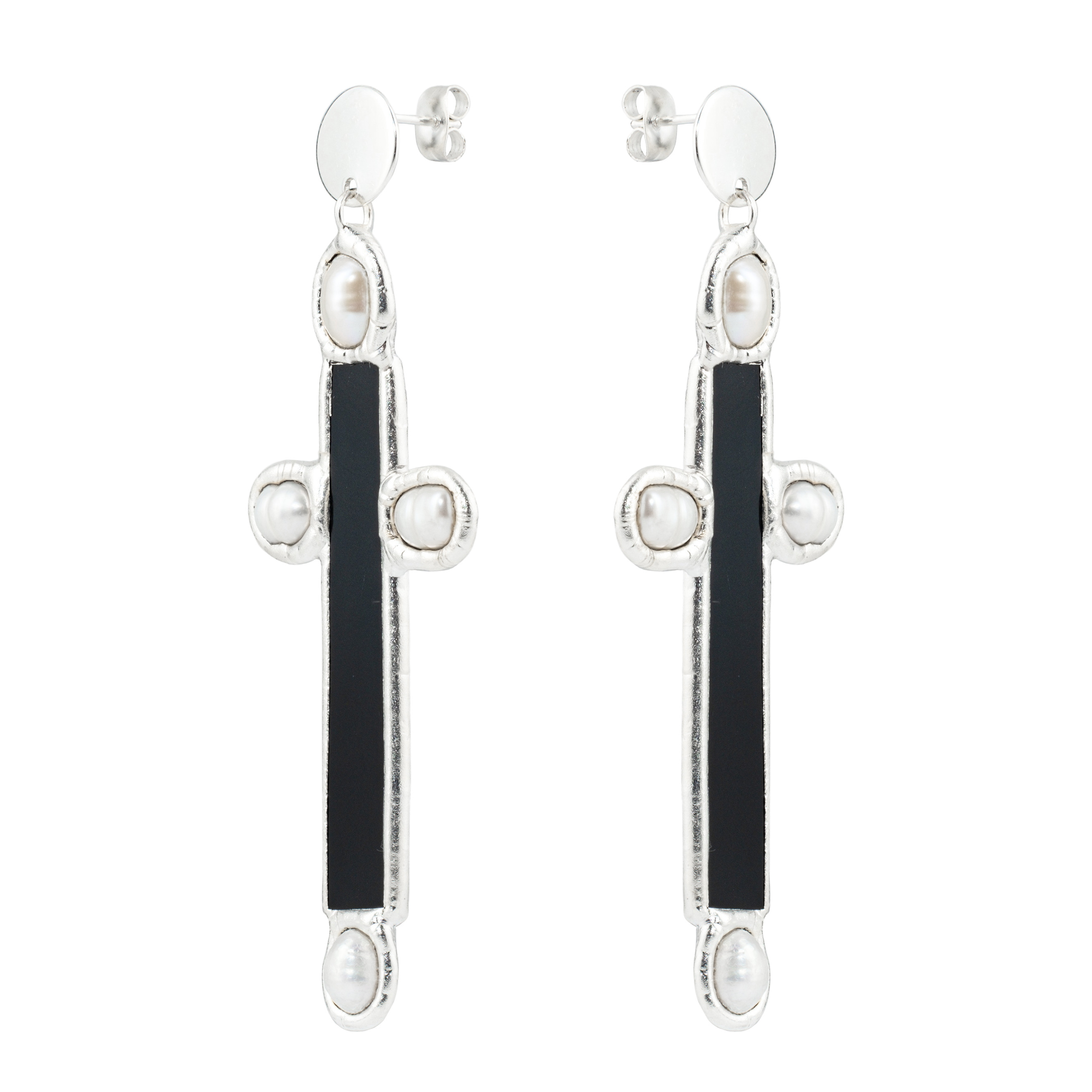 large cross earrings