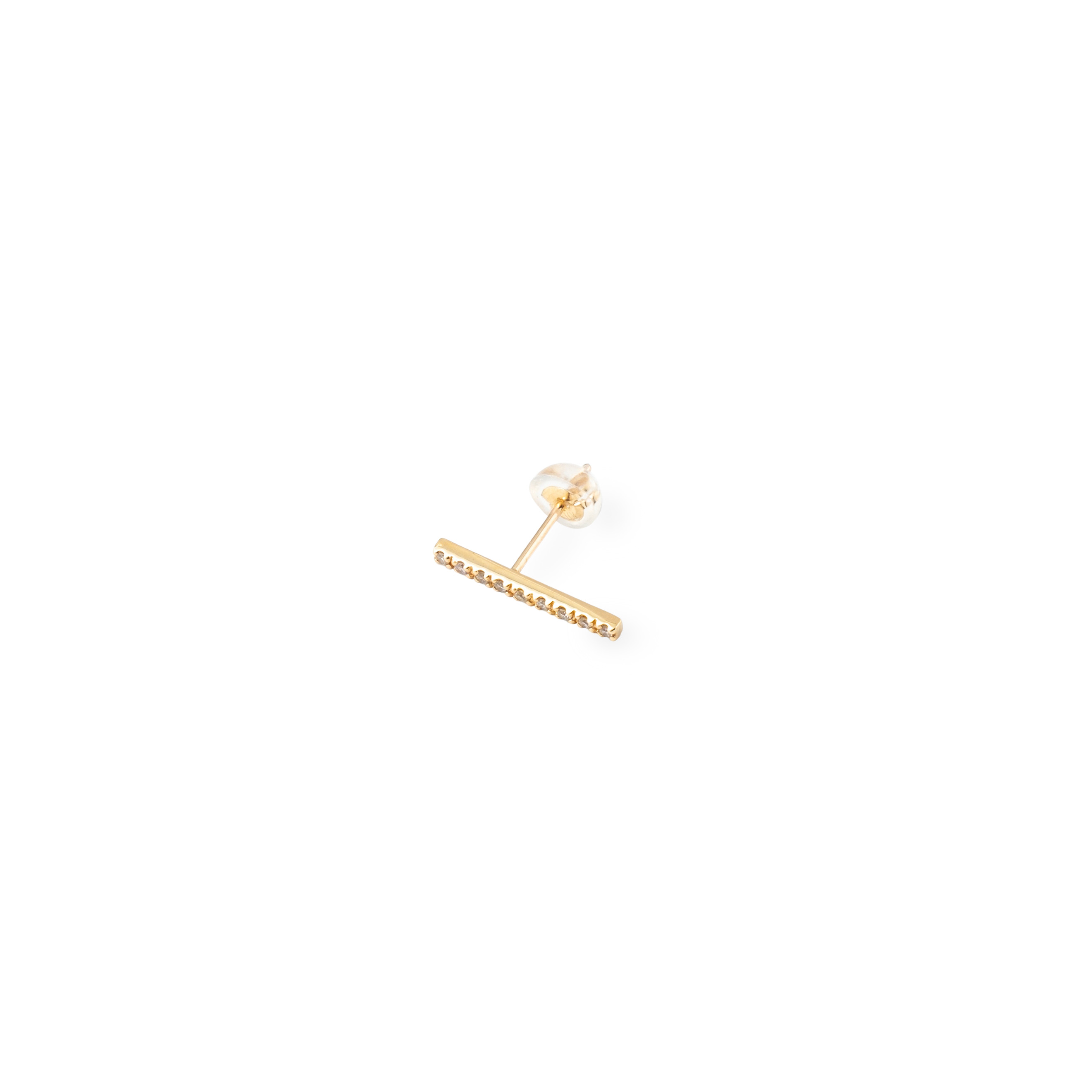 Monoserge made of yellow gold with diamonds