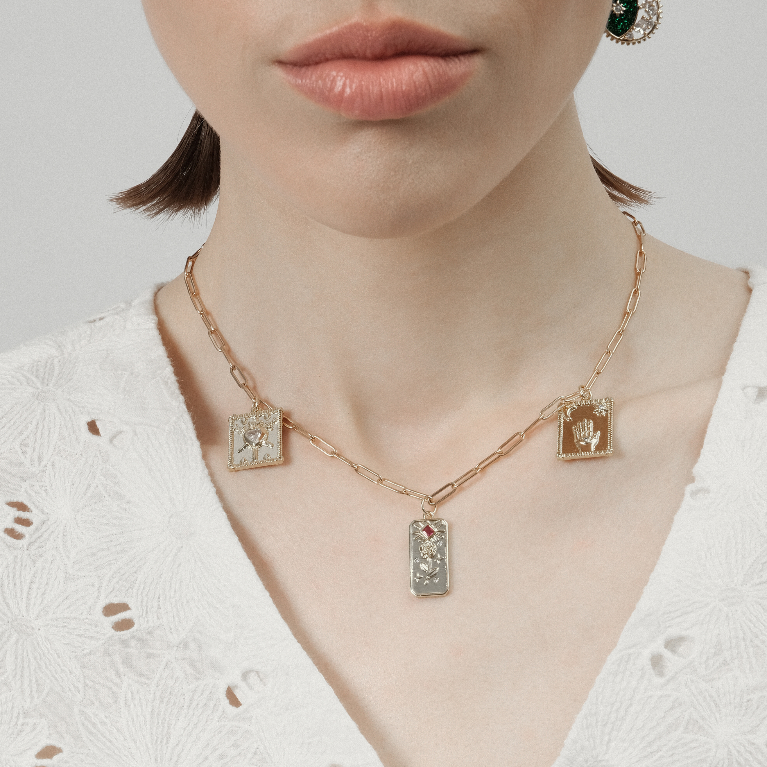 Necklace-chain with pendants