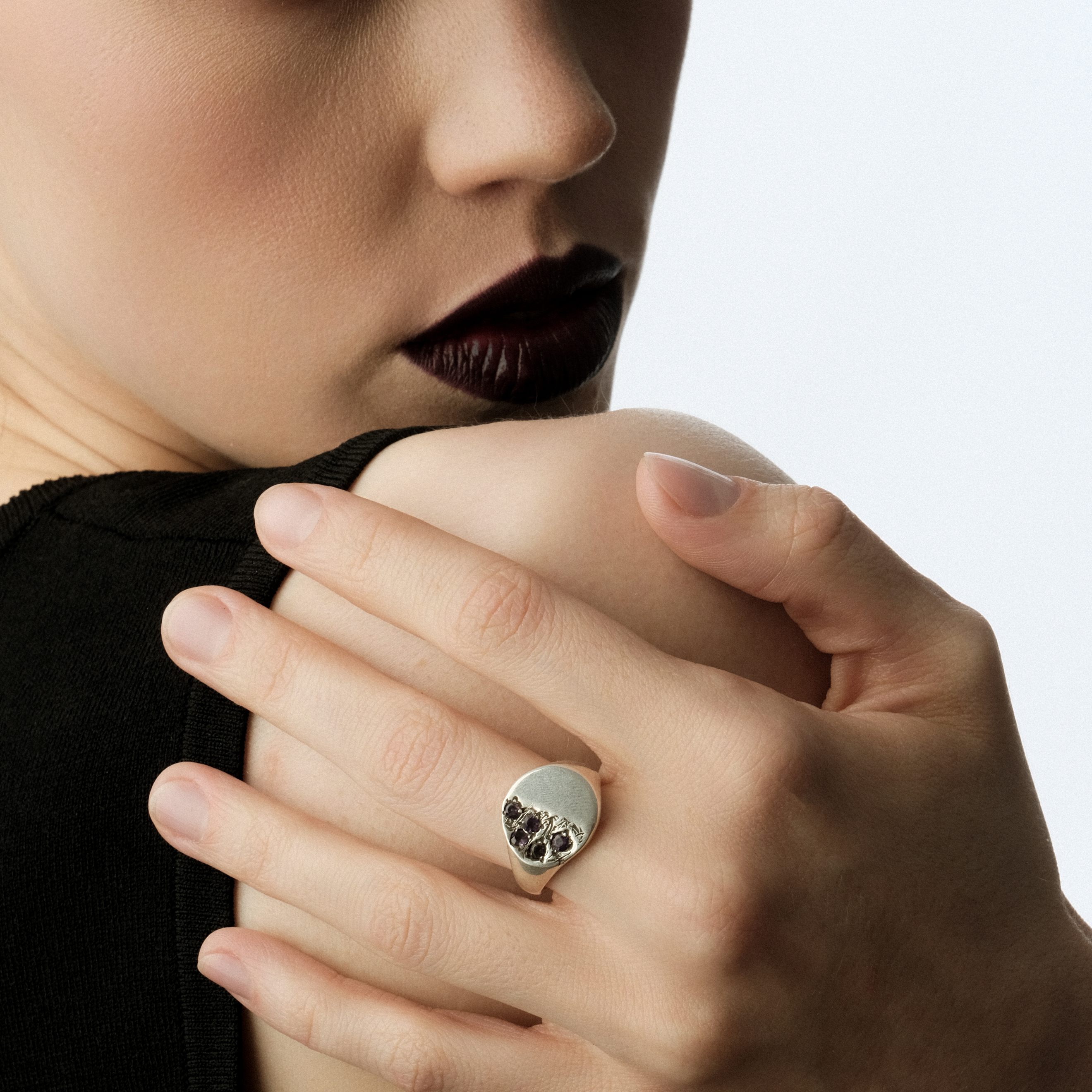 Кольцо из серебра COLOR PLATO RING