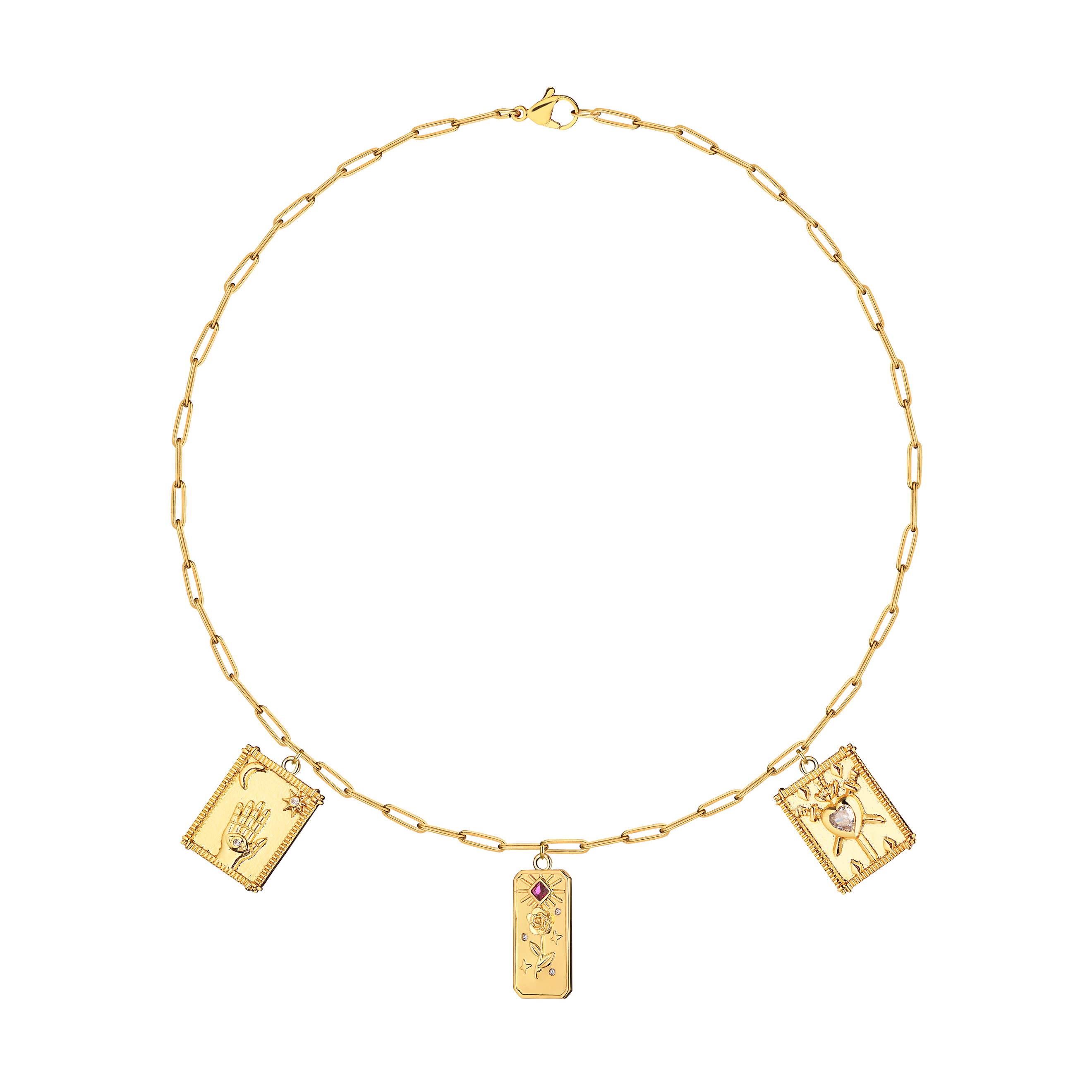 Necklace-chain with pendants