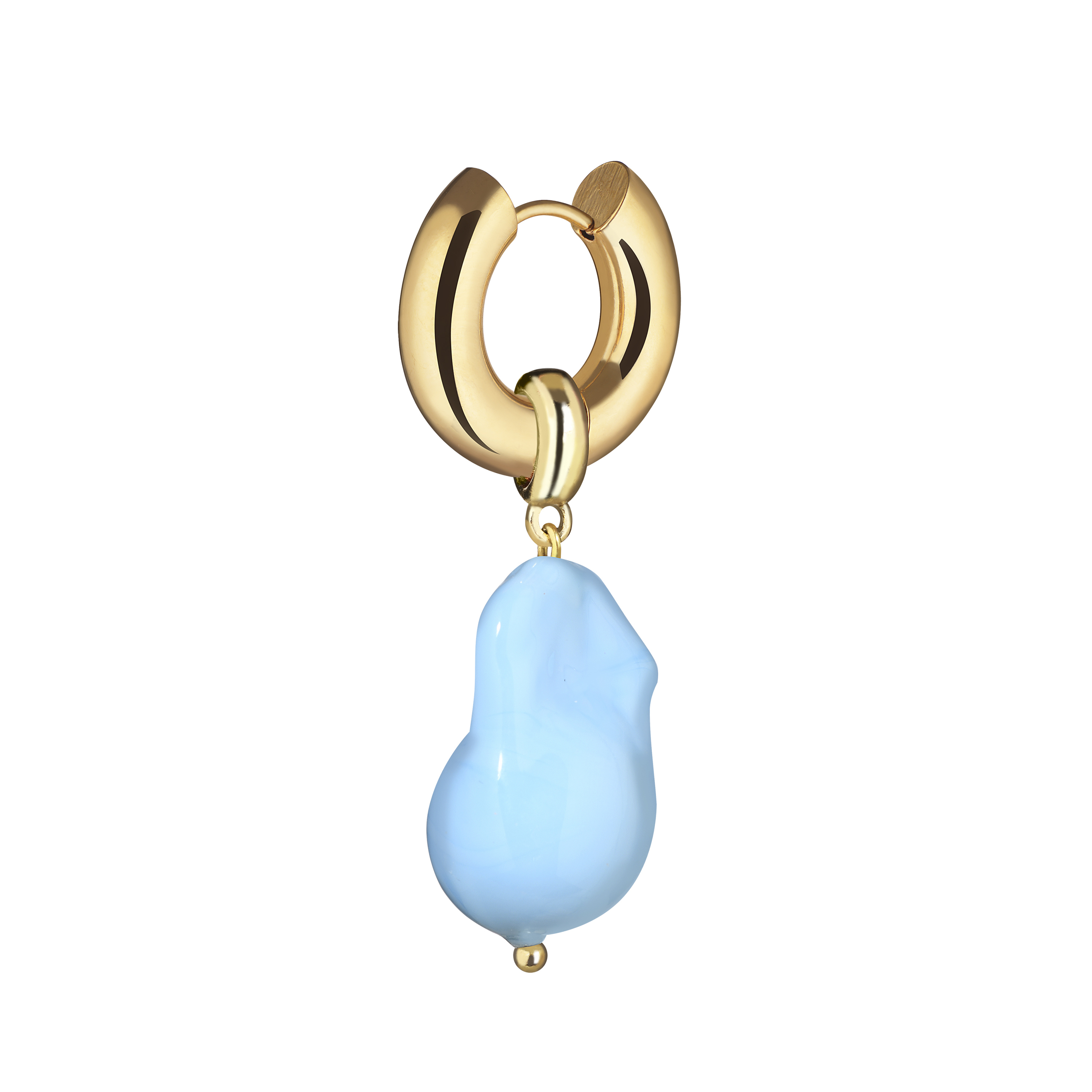 Blue Baroque Earring