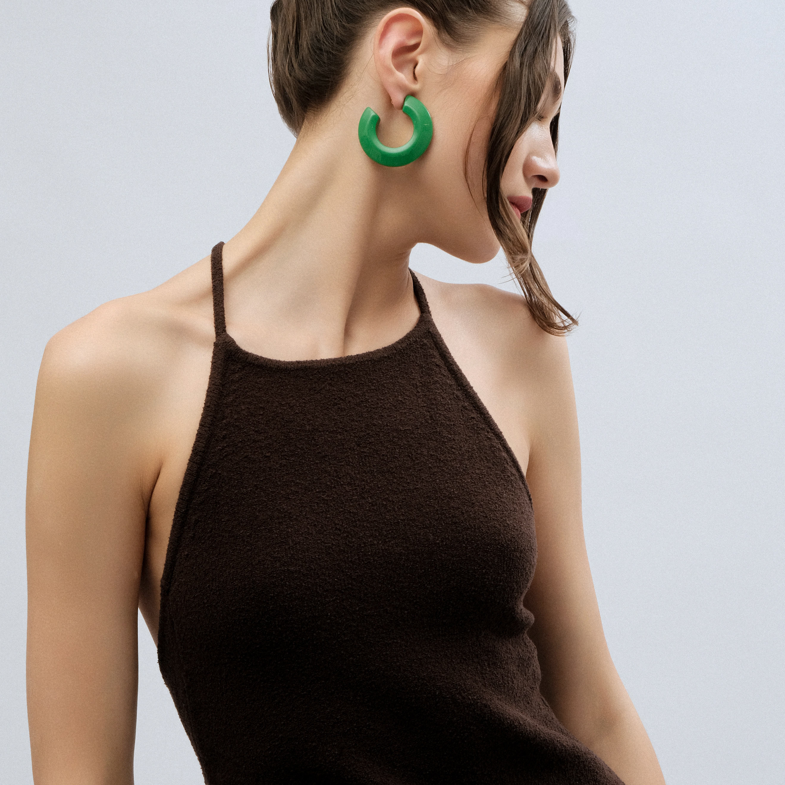 Green Donut Earrings