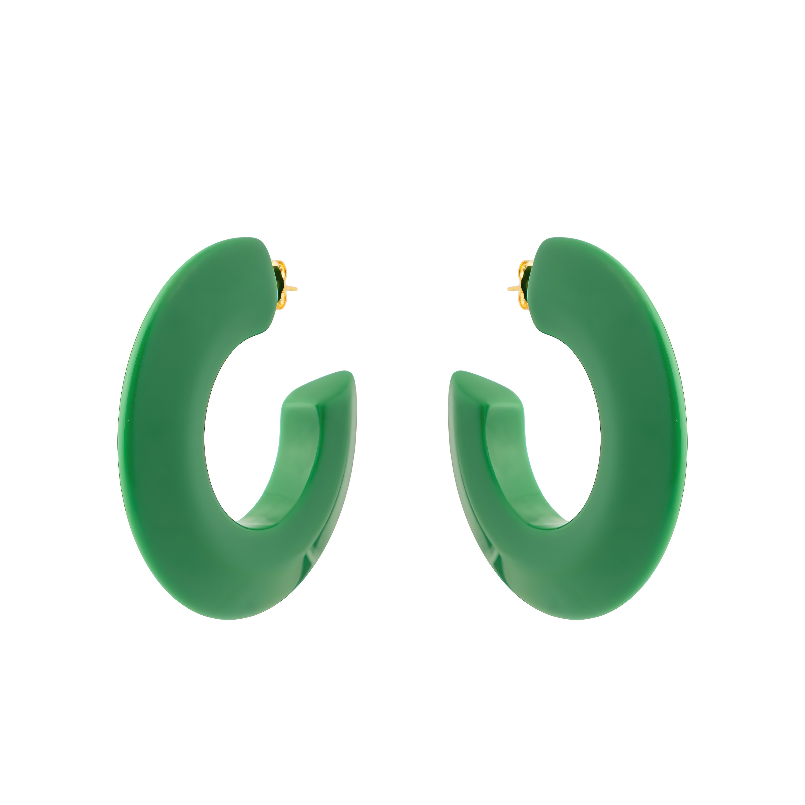 Green Donut Earrings