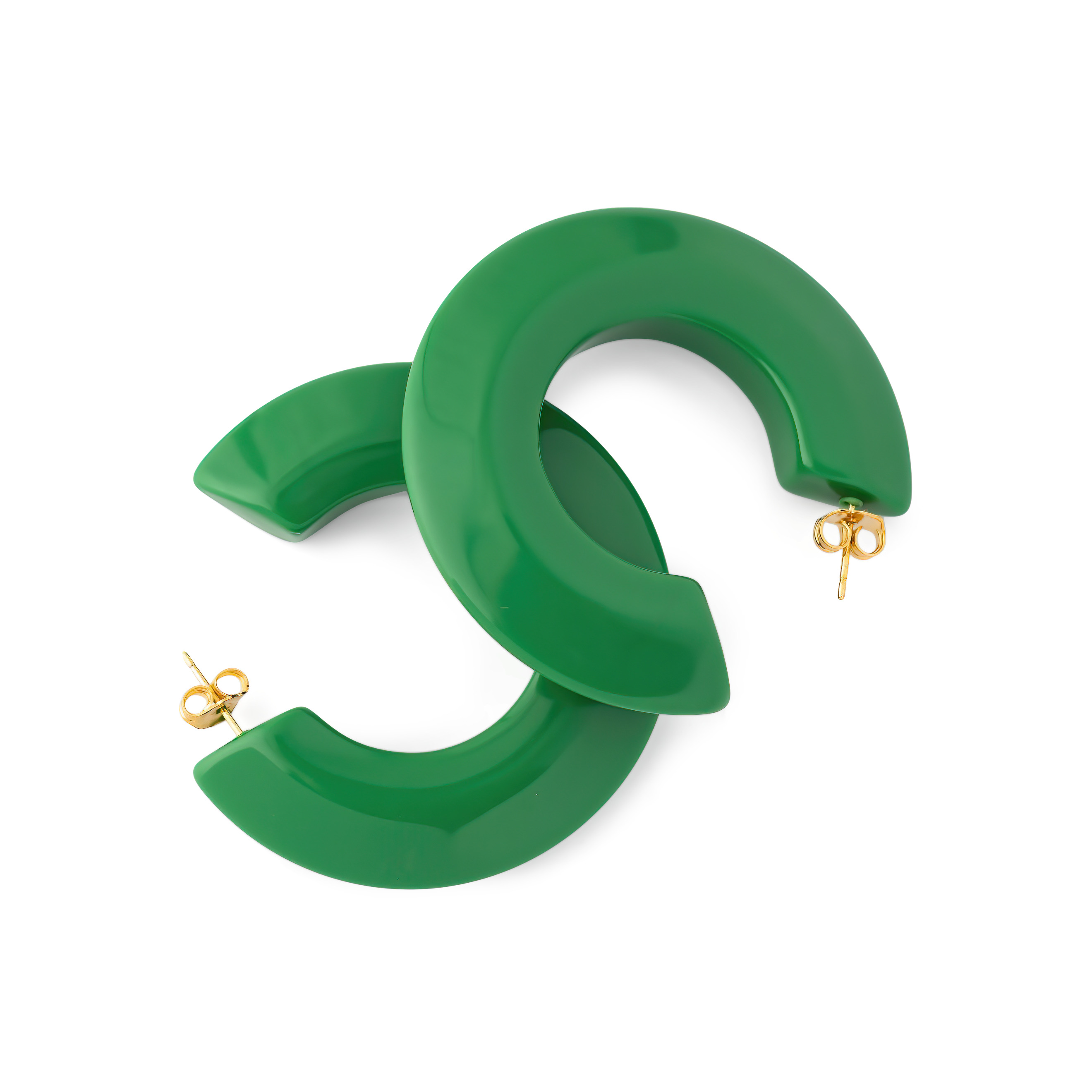 Green Donut Earrings
