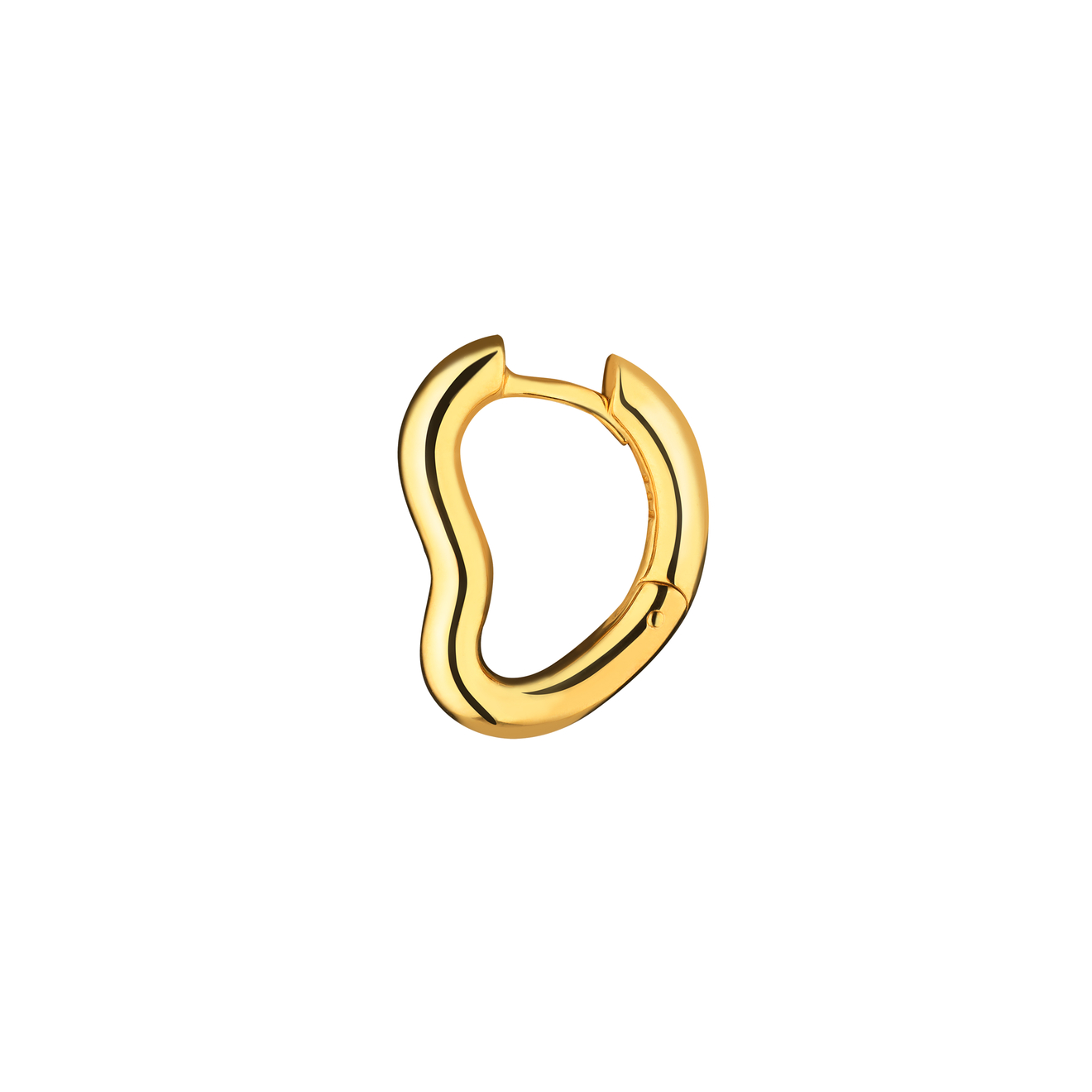 Moonka Моноcерьга из серебра, покрытая желтым золотом moonka покрытое розовым золотом кольцо из серебра с родолитом