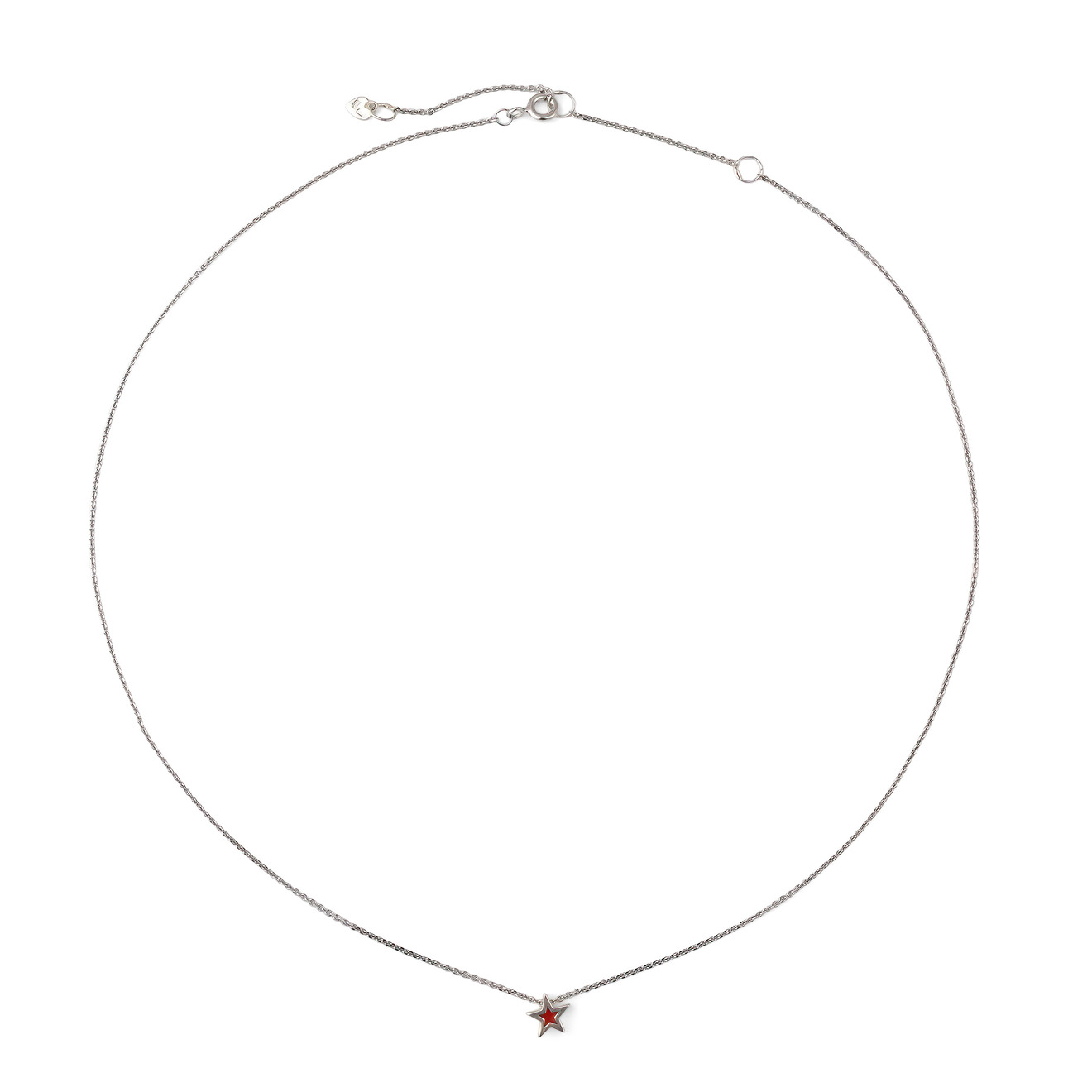 Кулоны и подвески УРА jewelry Подвеска из серебра с красной эмалью Звезда
