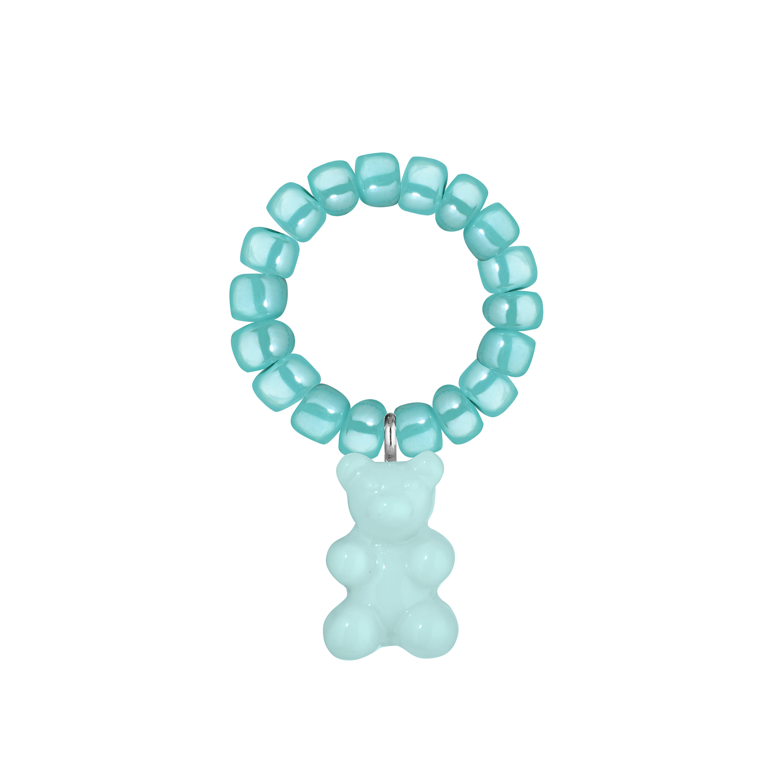 Blue ring with a Gummi bear