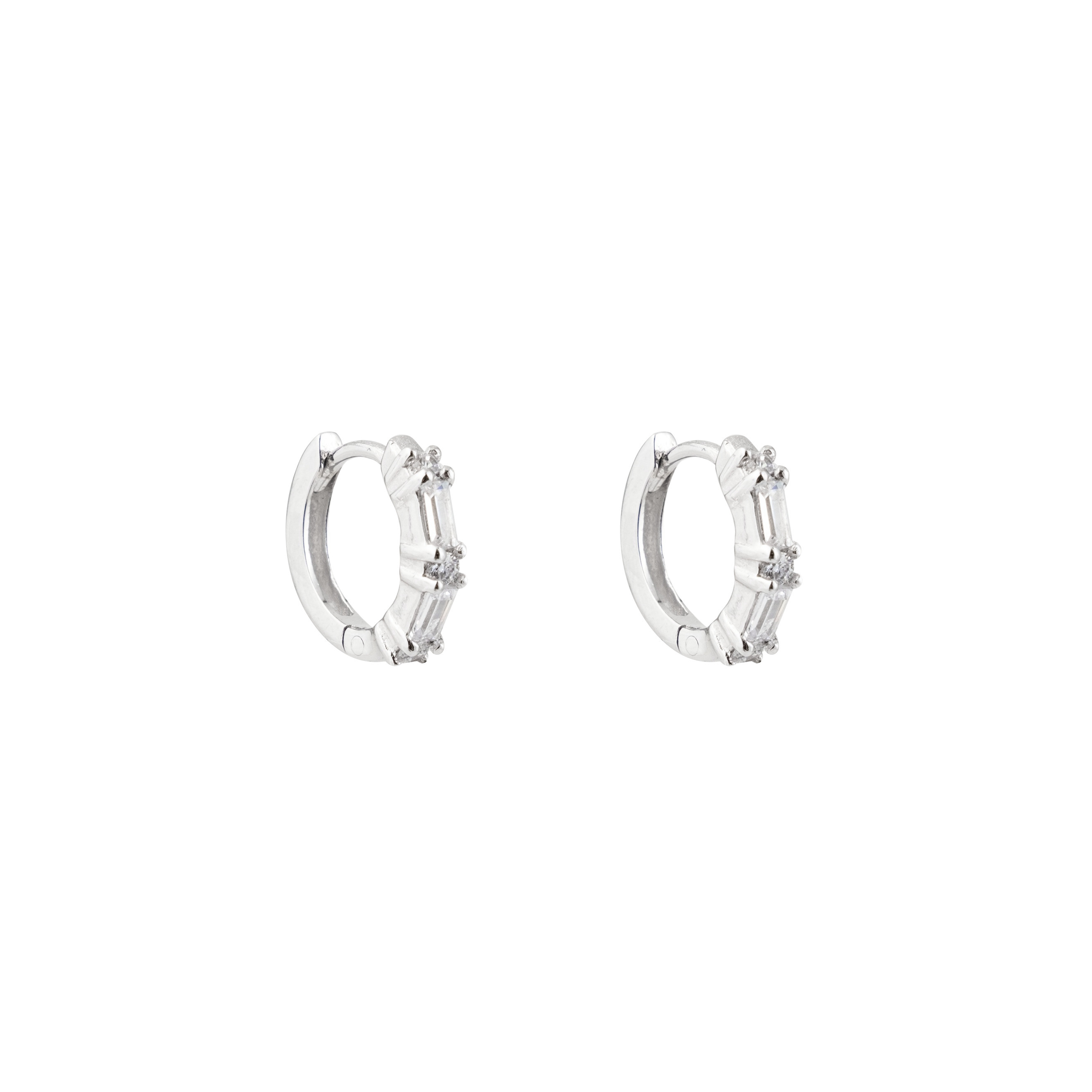 Серьги-кольца из серебра