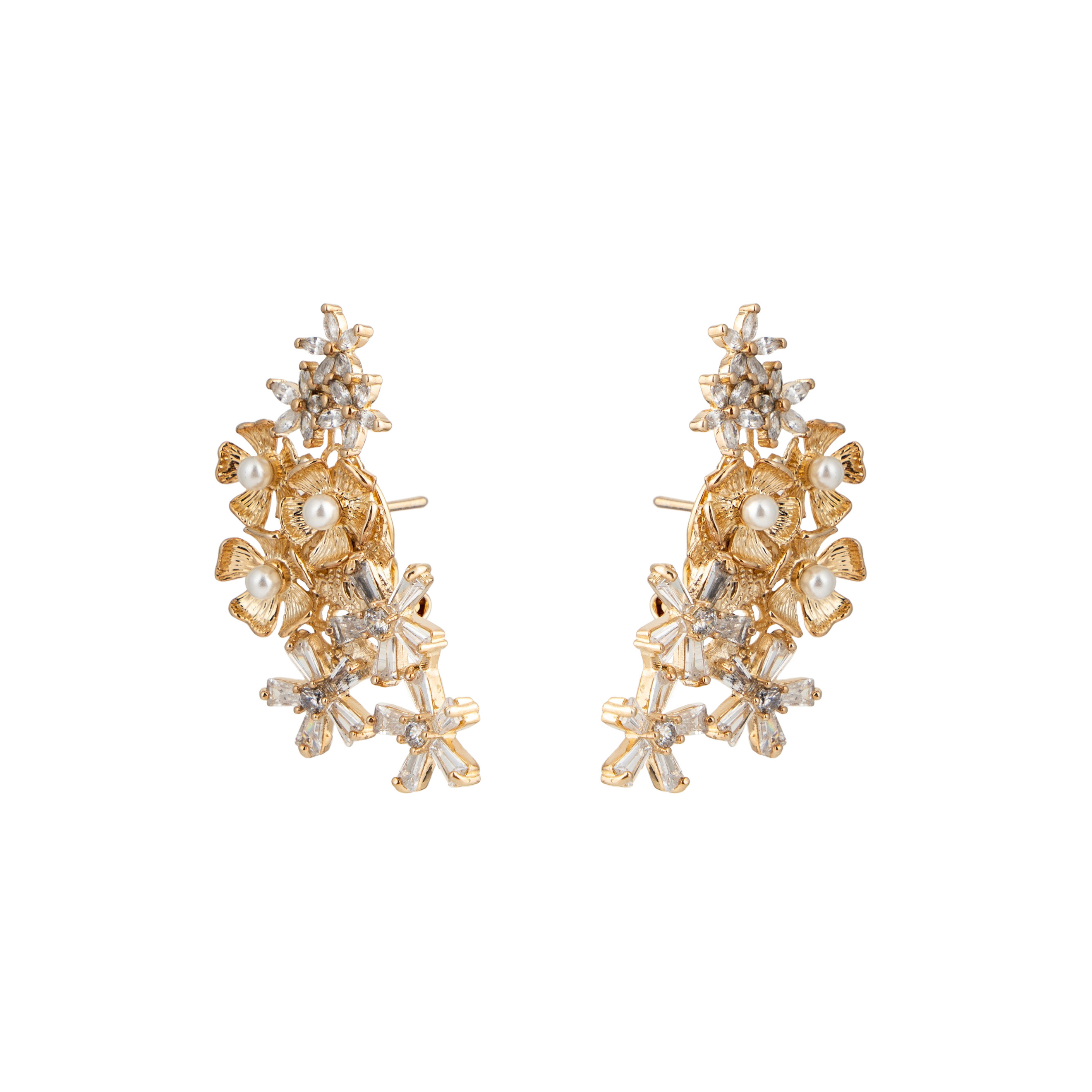 Floral ear cuff hotsell