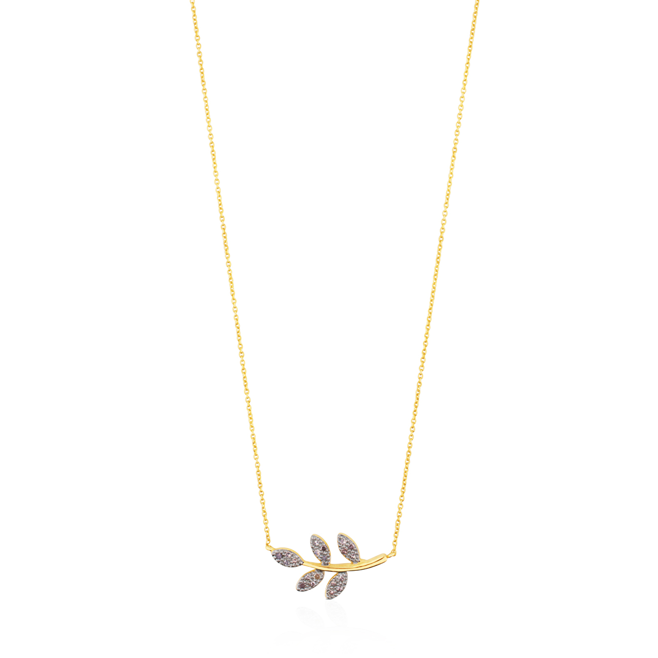Gem Power necklace in yellow gold with diamonds