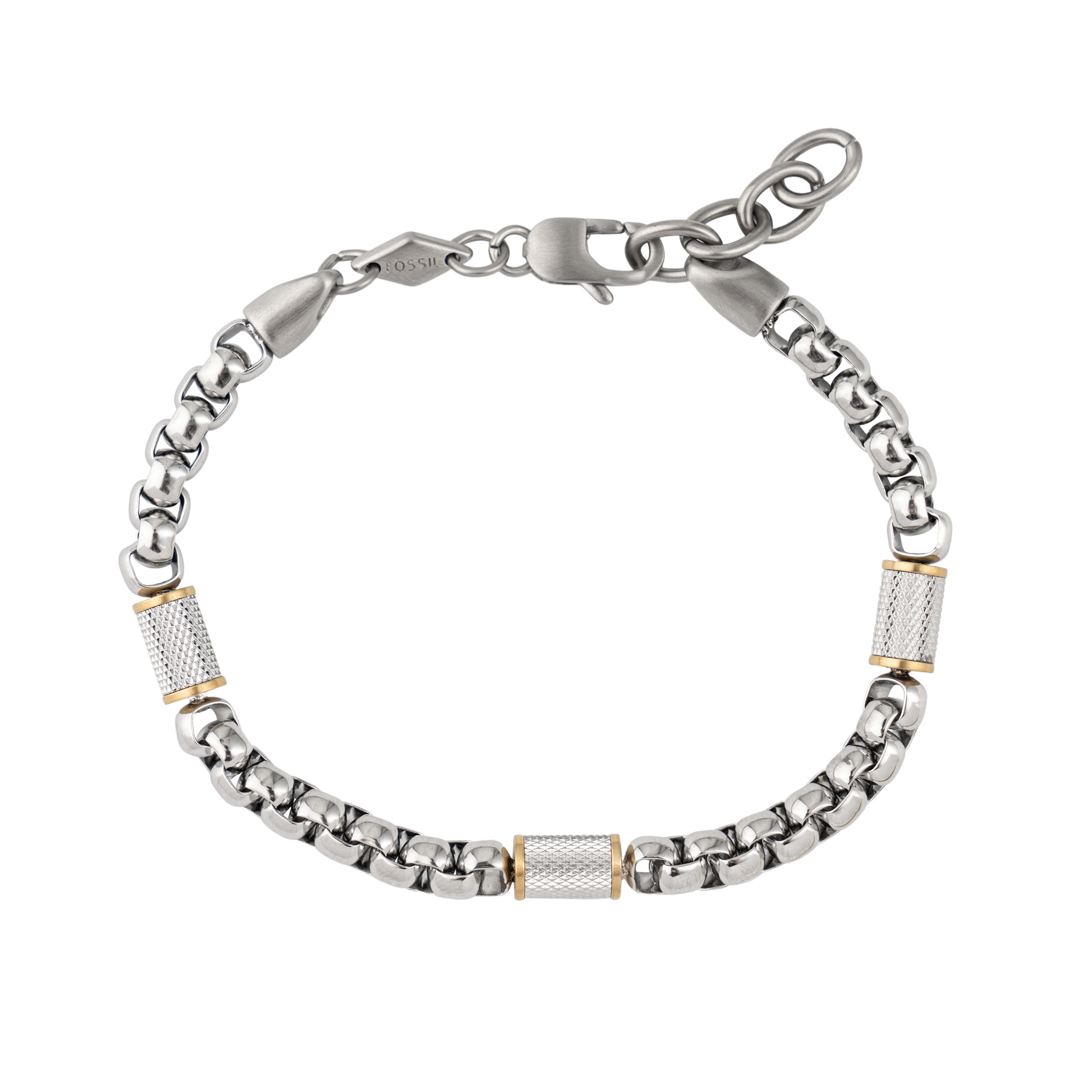 Серебристый браслет-цепь Fossil
