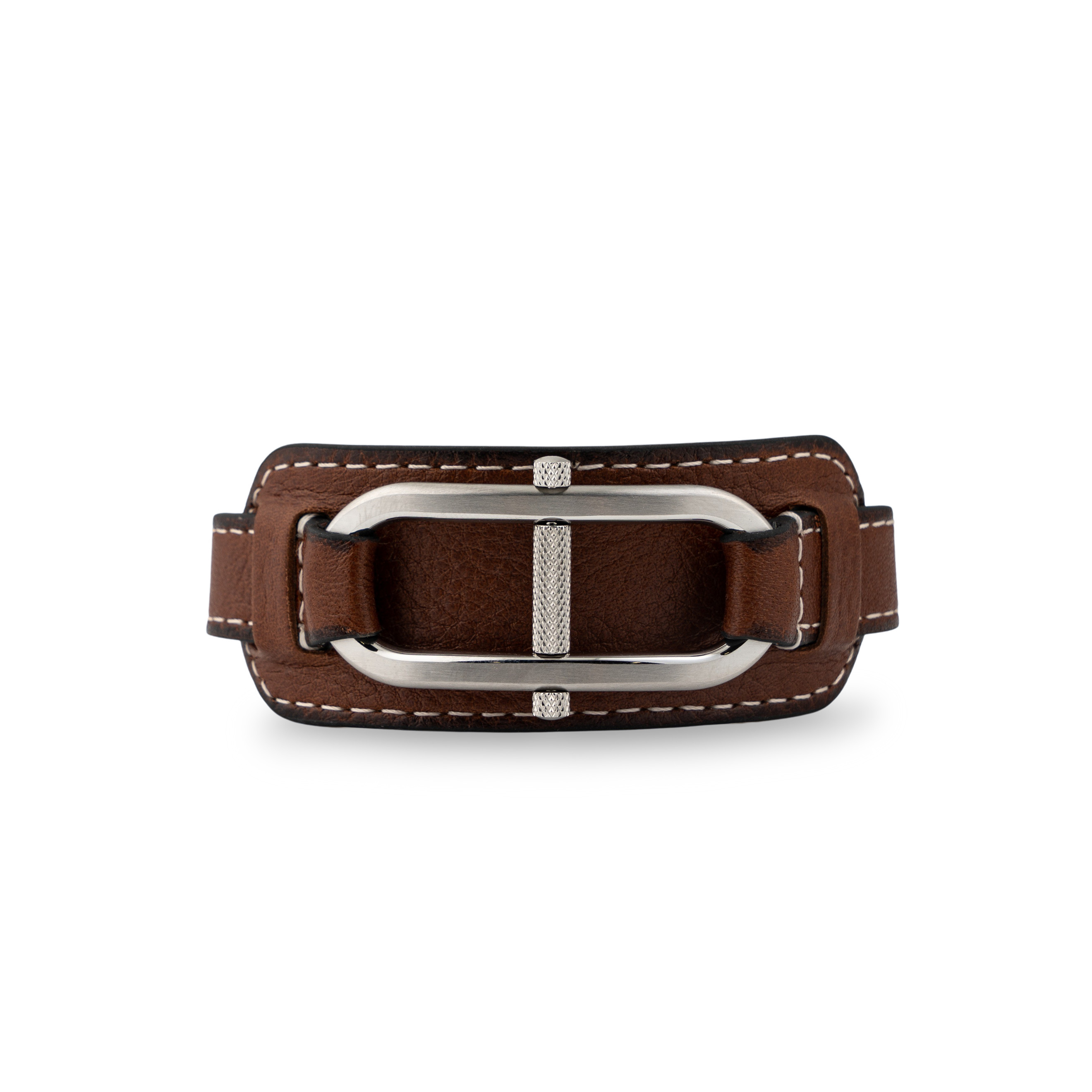 Brown Leather Fossil Bracelet