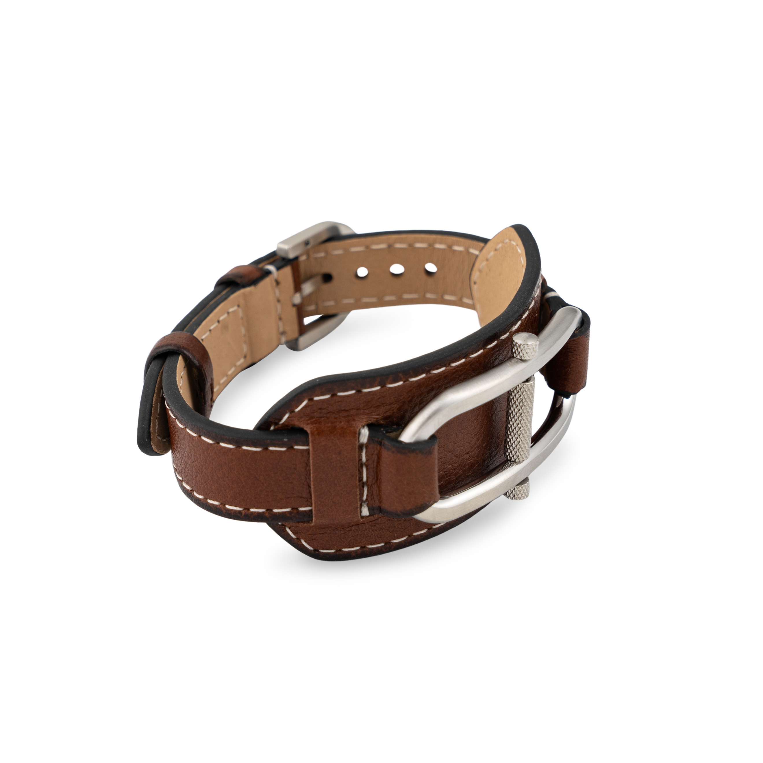 Brown Leather Fossil Bracelet