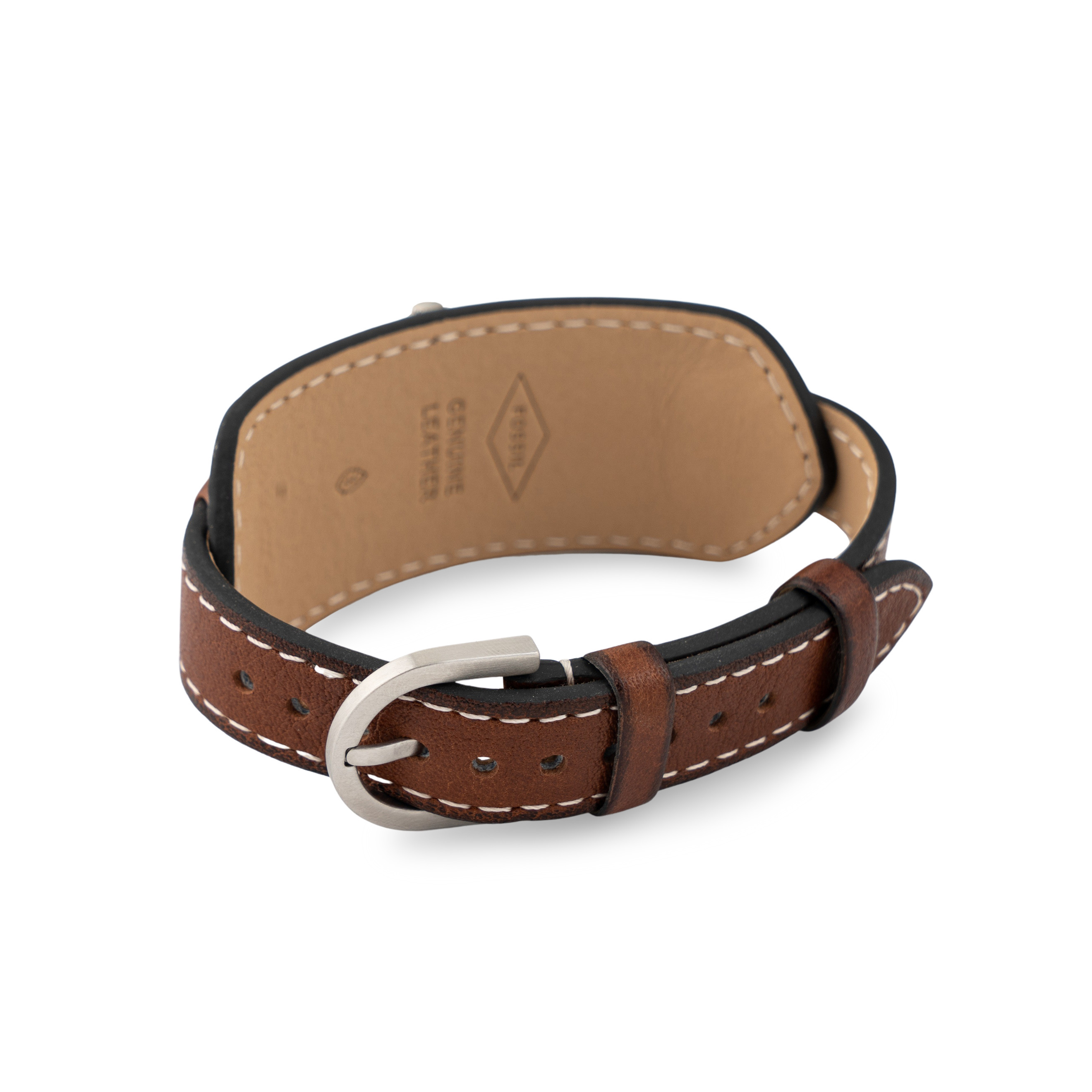 Brown Leather Fossil Bracelet
