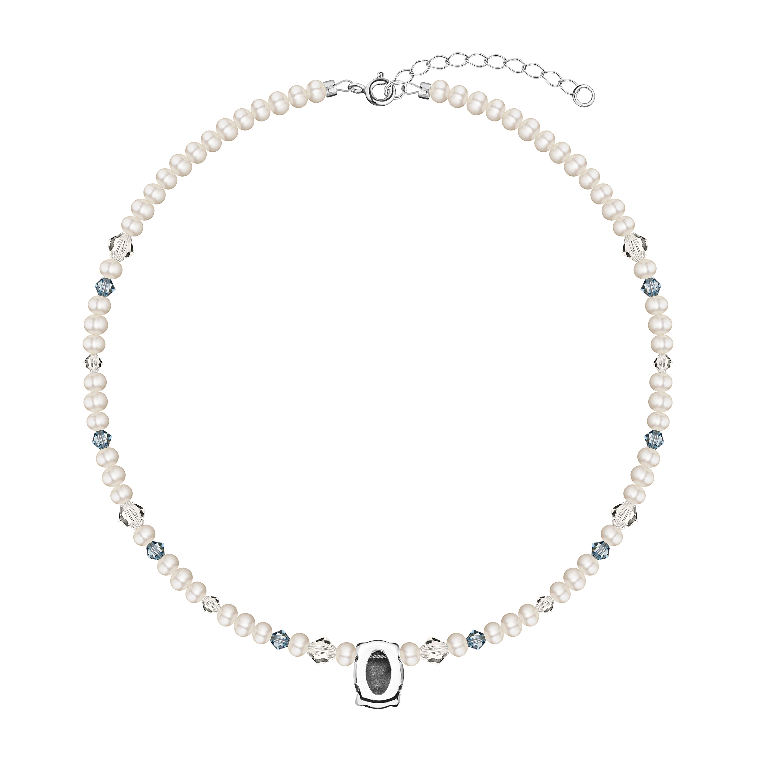 Necklace with river pearls and Indian Dream crystals