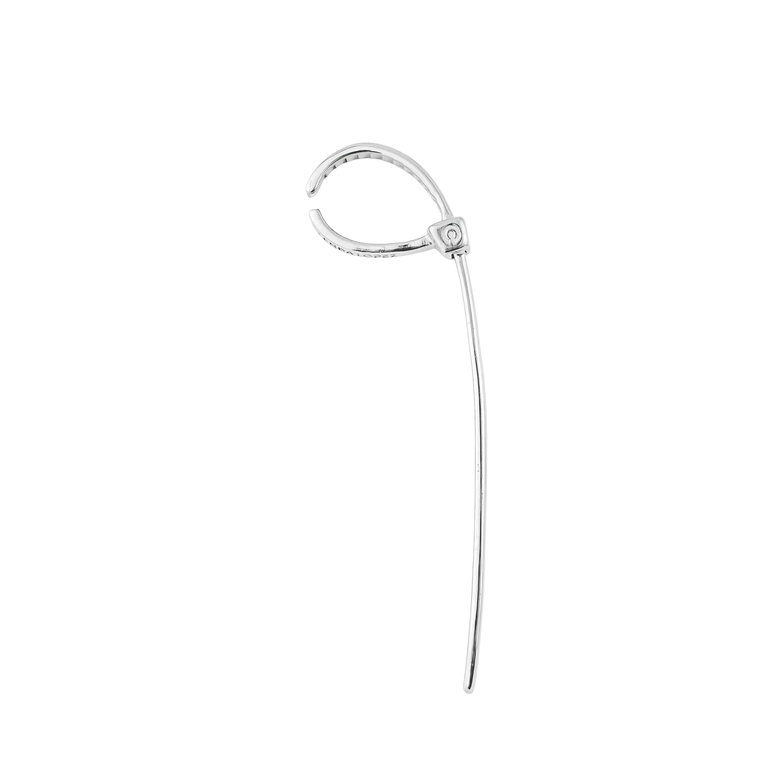 Silver S cuff-puff