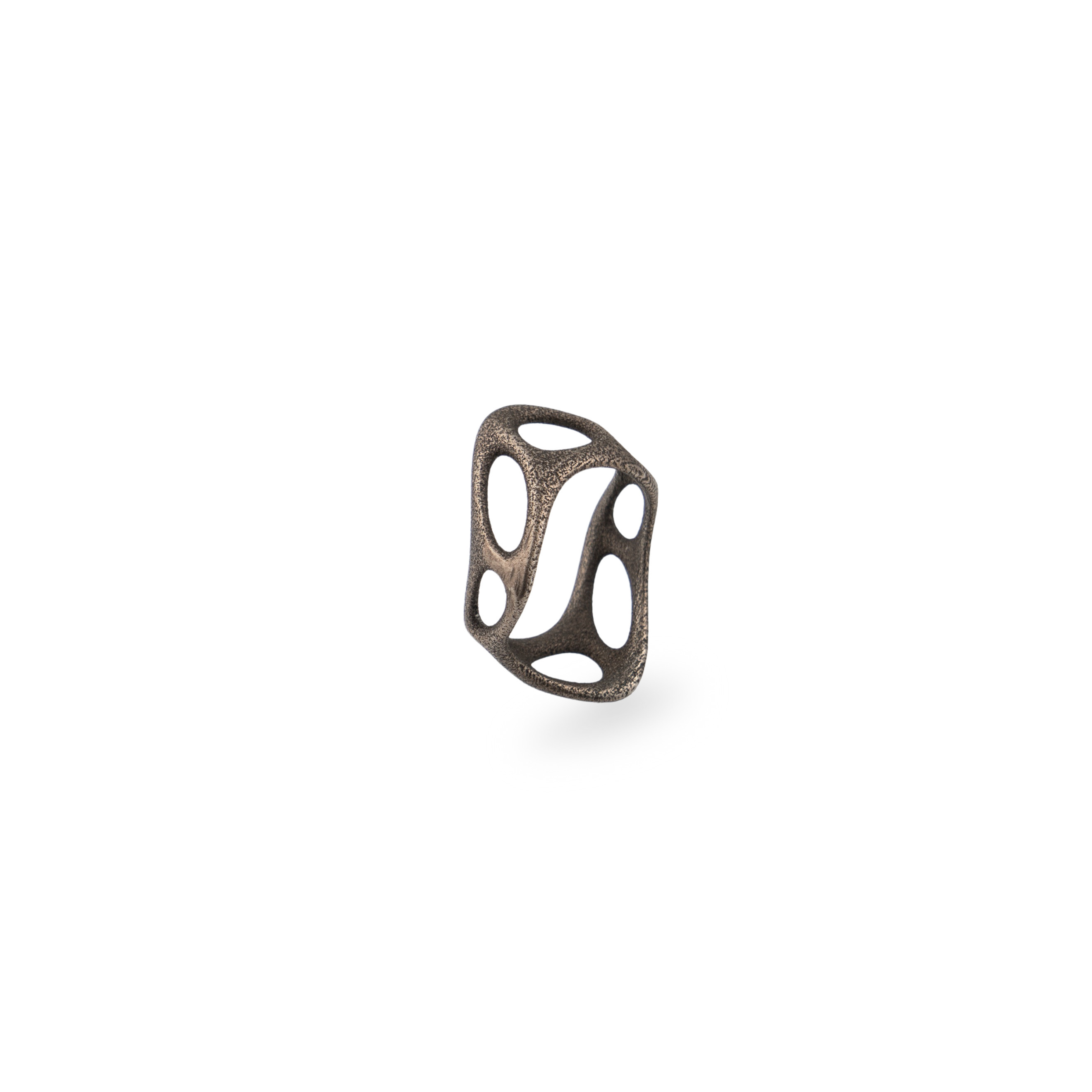 Кольцо "Bone" из бронзовой стали