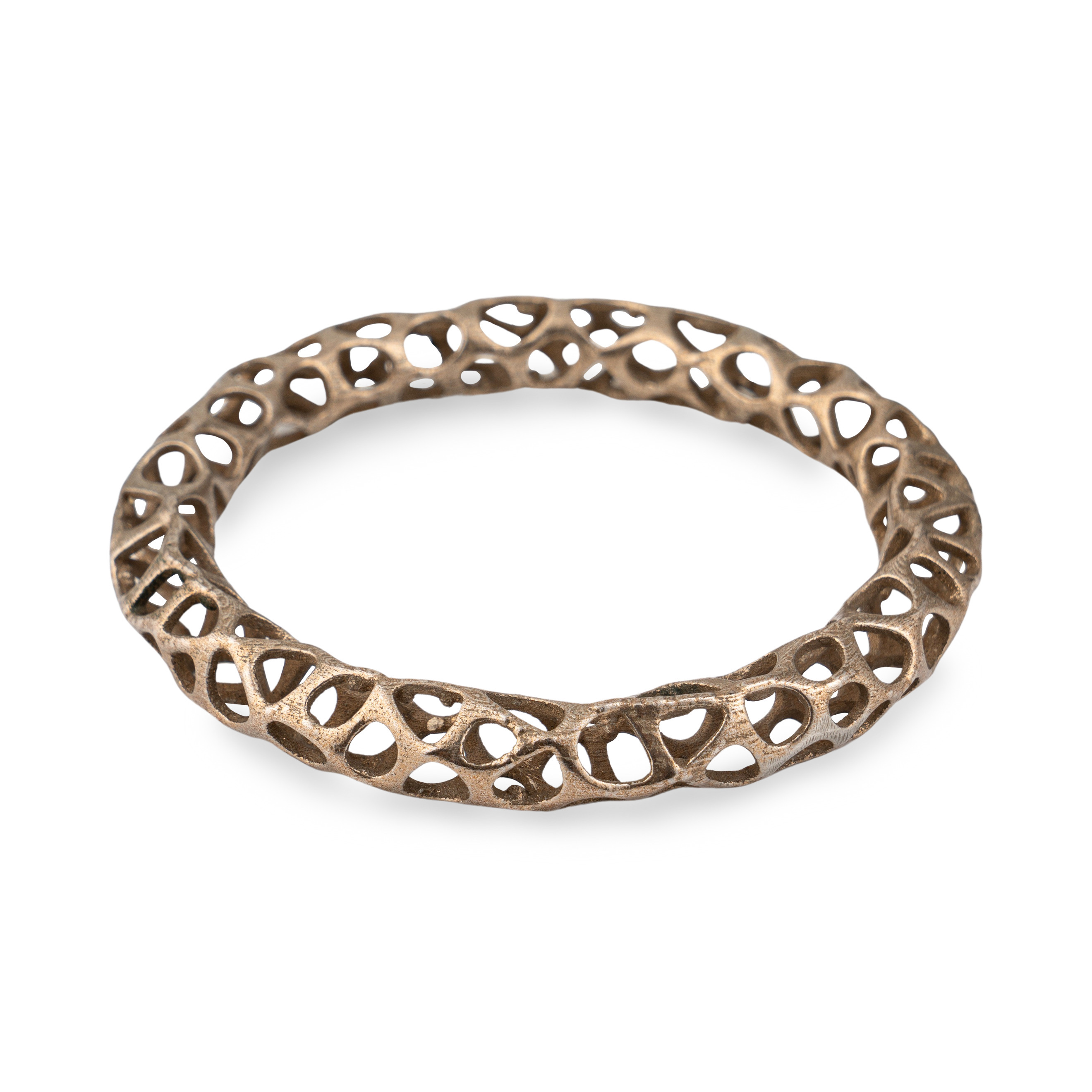 Voronoi bracelet made of steel