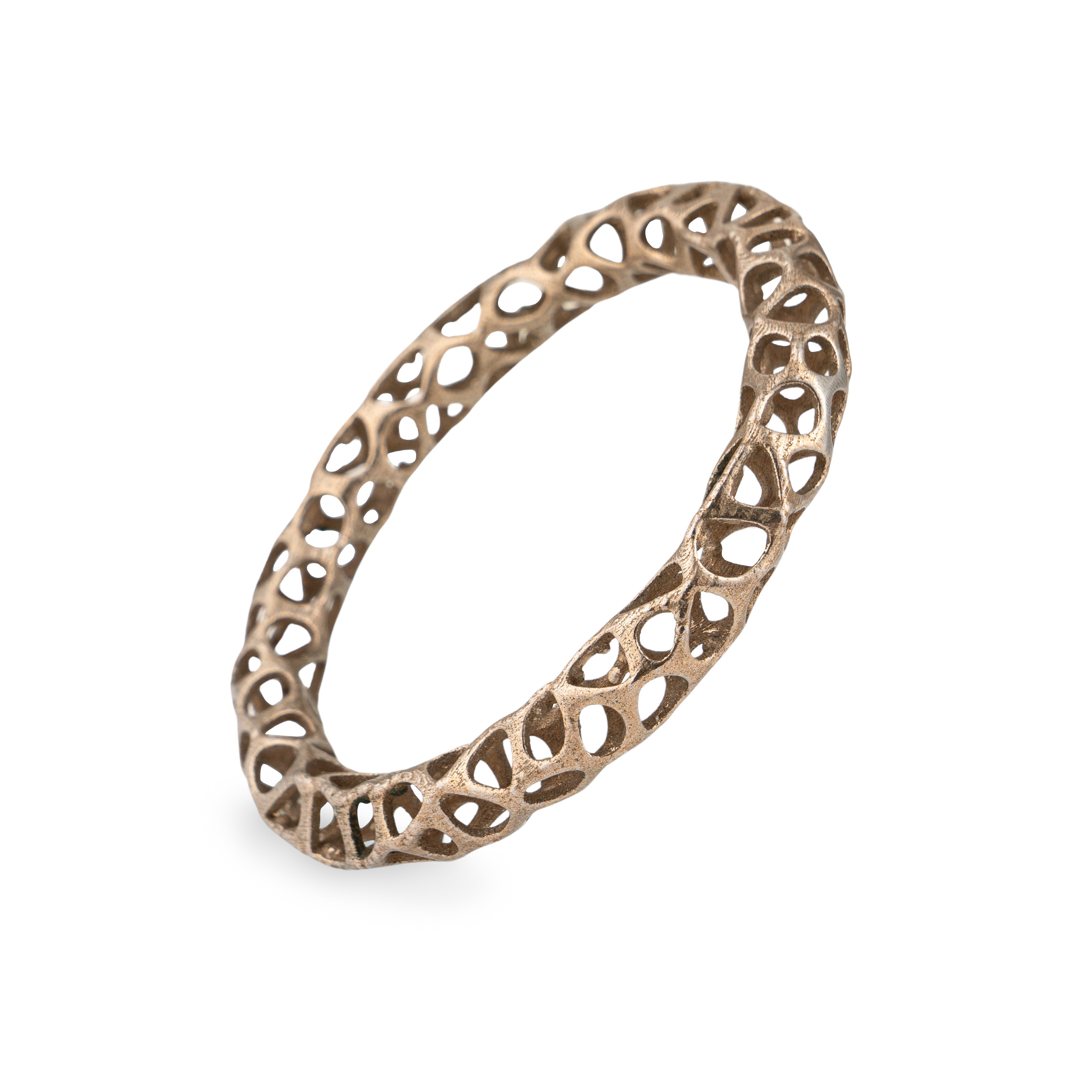 Voronoi bracelet made of steel