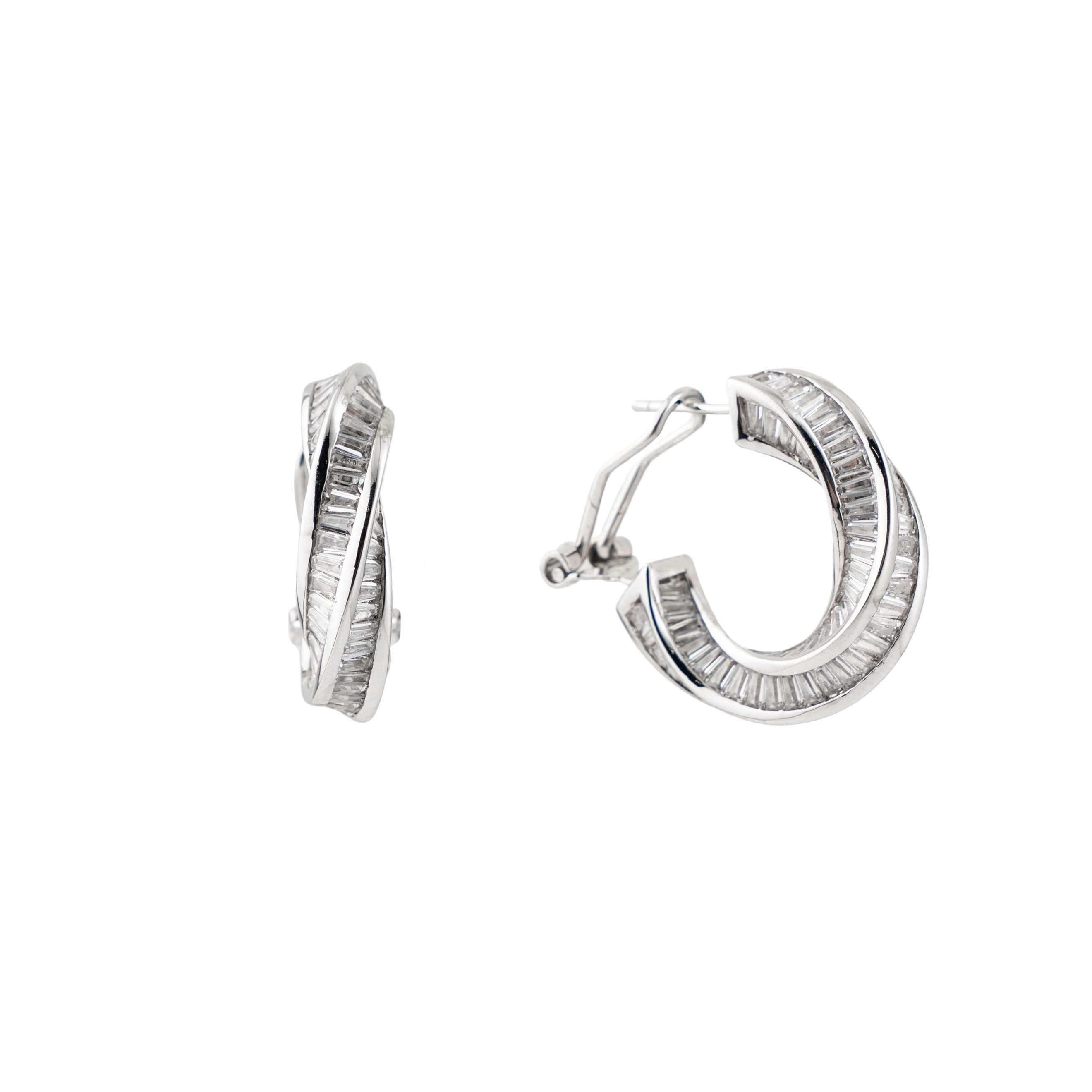 Серьги-кольца Caviar Jewellery Серьги-кольца с фианитами CRUSH