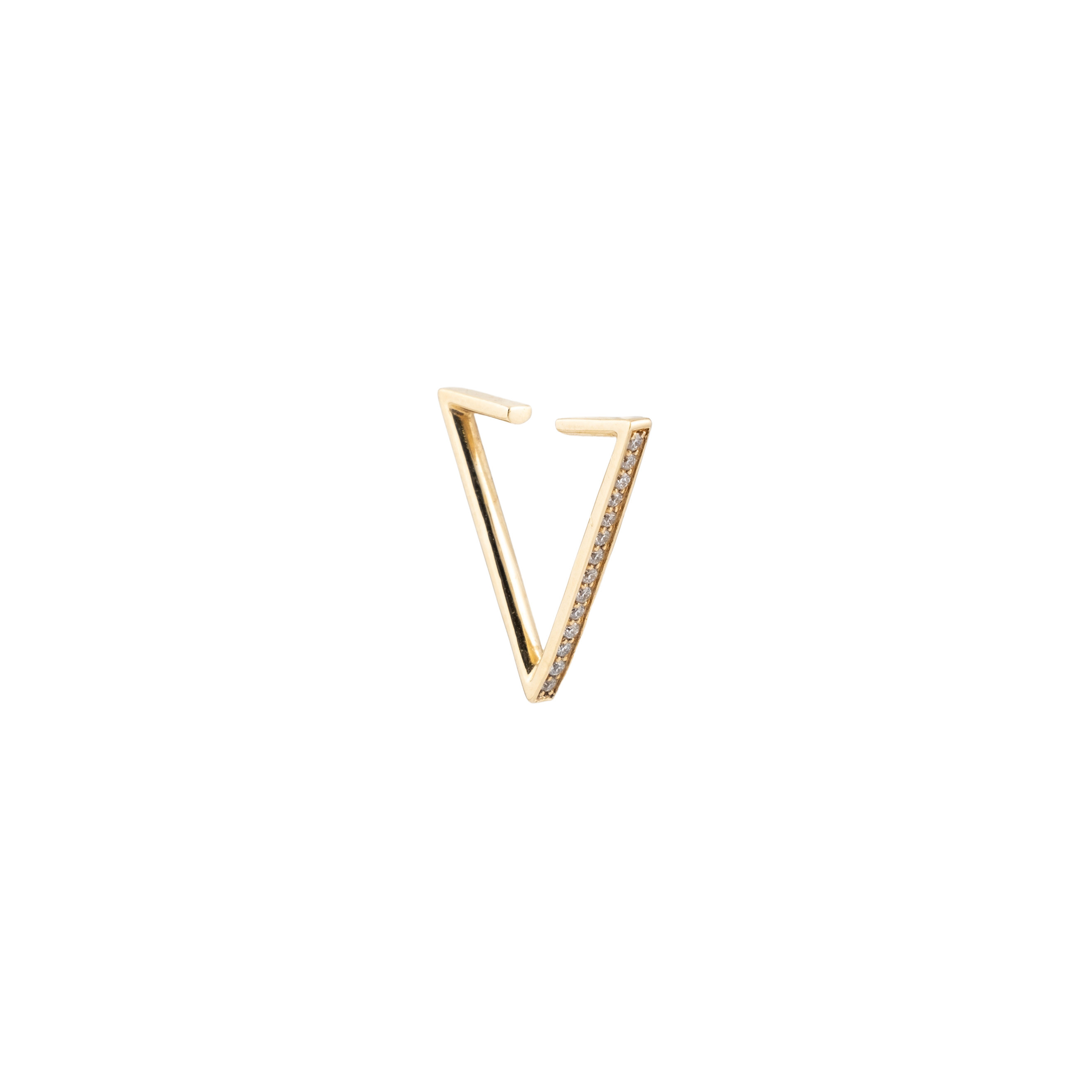 Cuff-triangle made of gold
