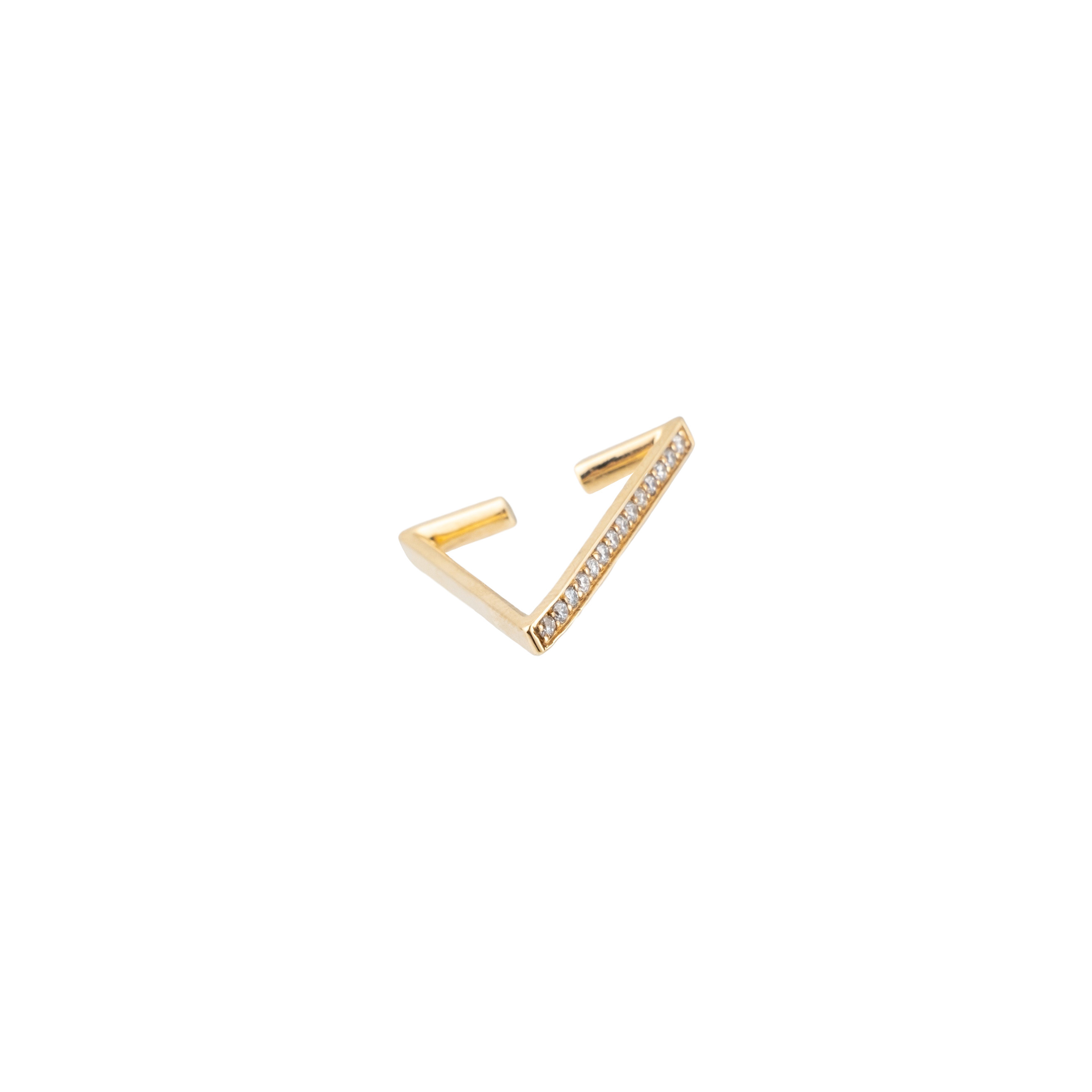 Cuff-triangle made of gold