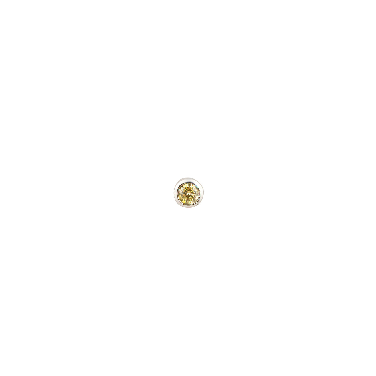 greendiamonds плетеное кольцо из белого золота с звездой GreenDiamonds Пирсинг-хеликс из золота круг с бриллиантом 2,5 мм