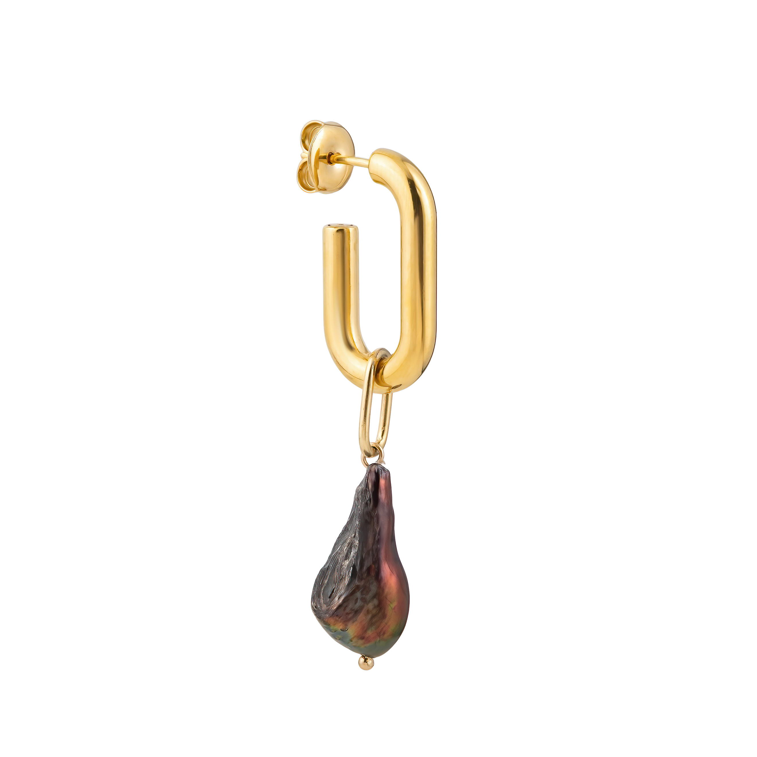 Golden M monoser with pendant