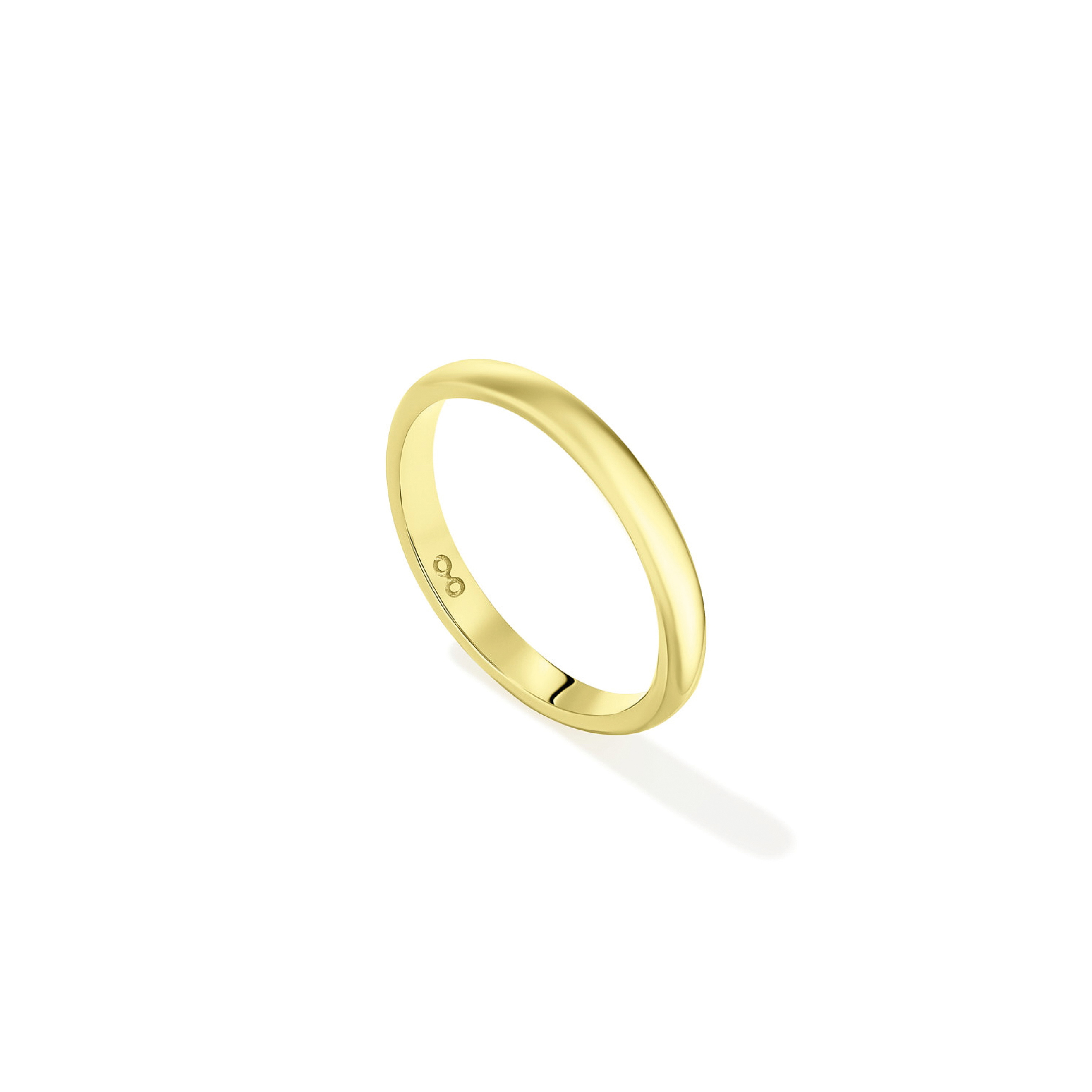 Flemish Thin Lemon Gold Ring