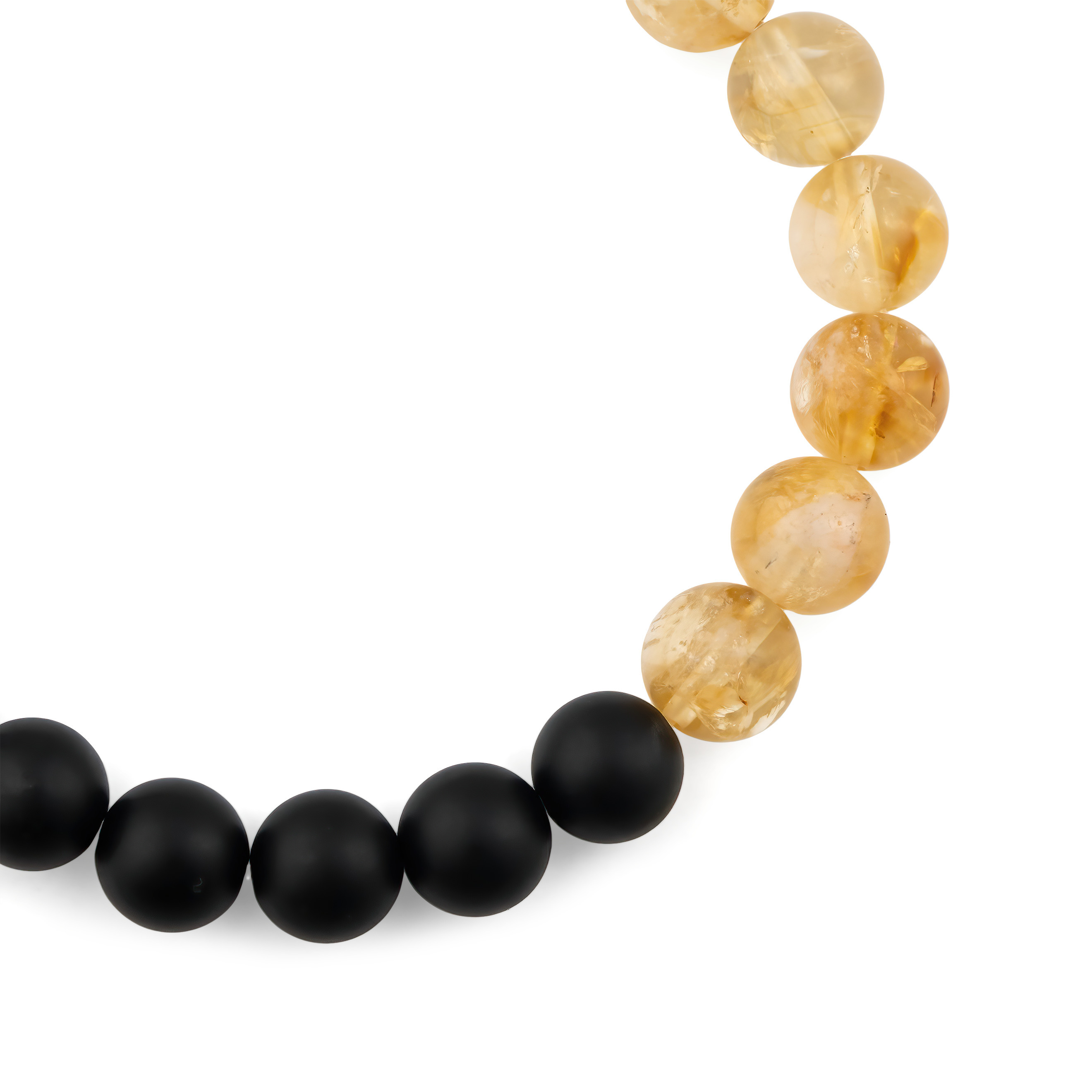Bracelet made of agate and citrine Ø8mm