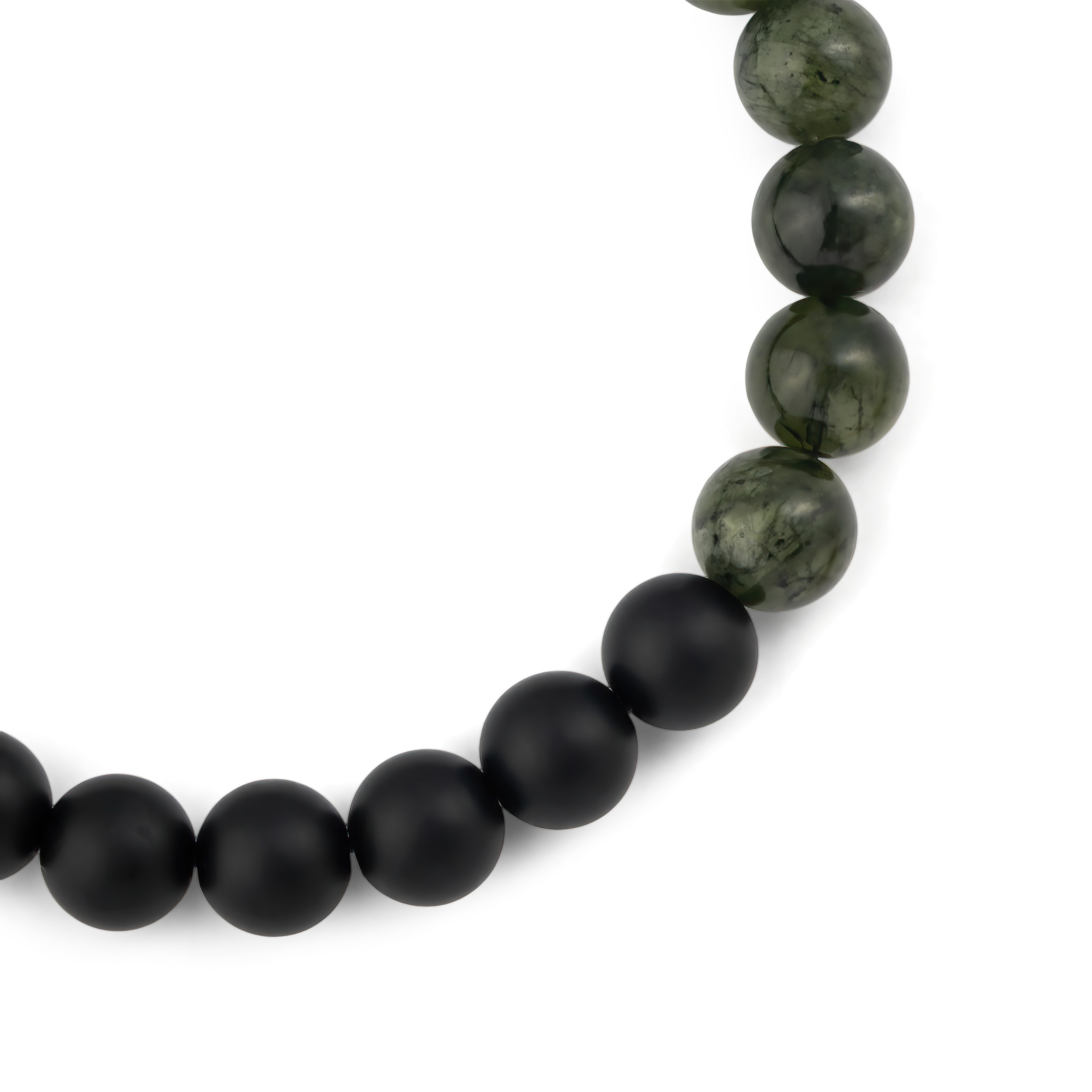 Agate and jade Ø8mm bracelet