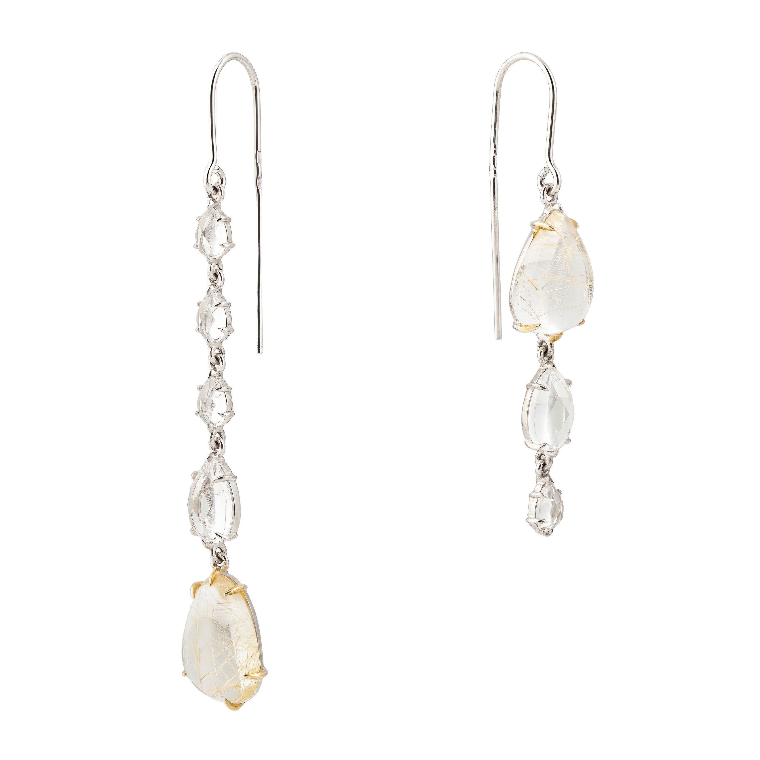 asymmetric sparkle earrings