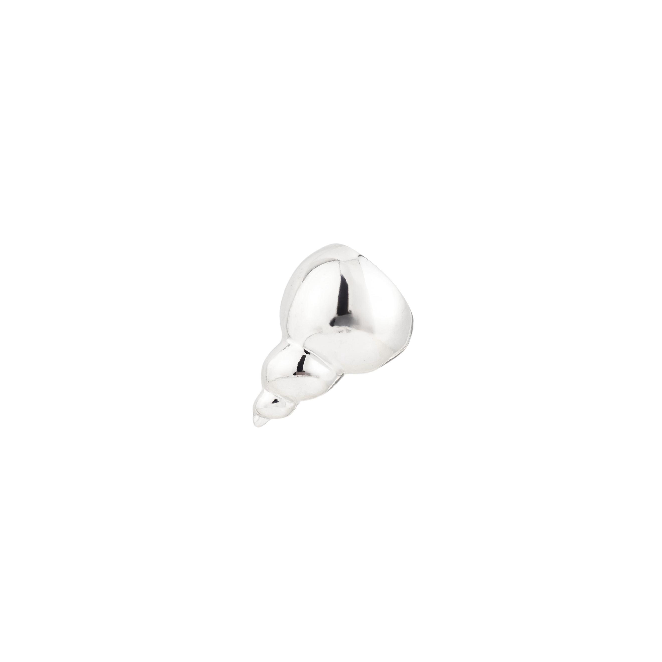 The "Shell" cuff made of white brass