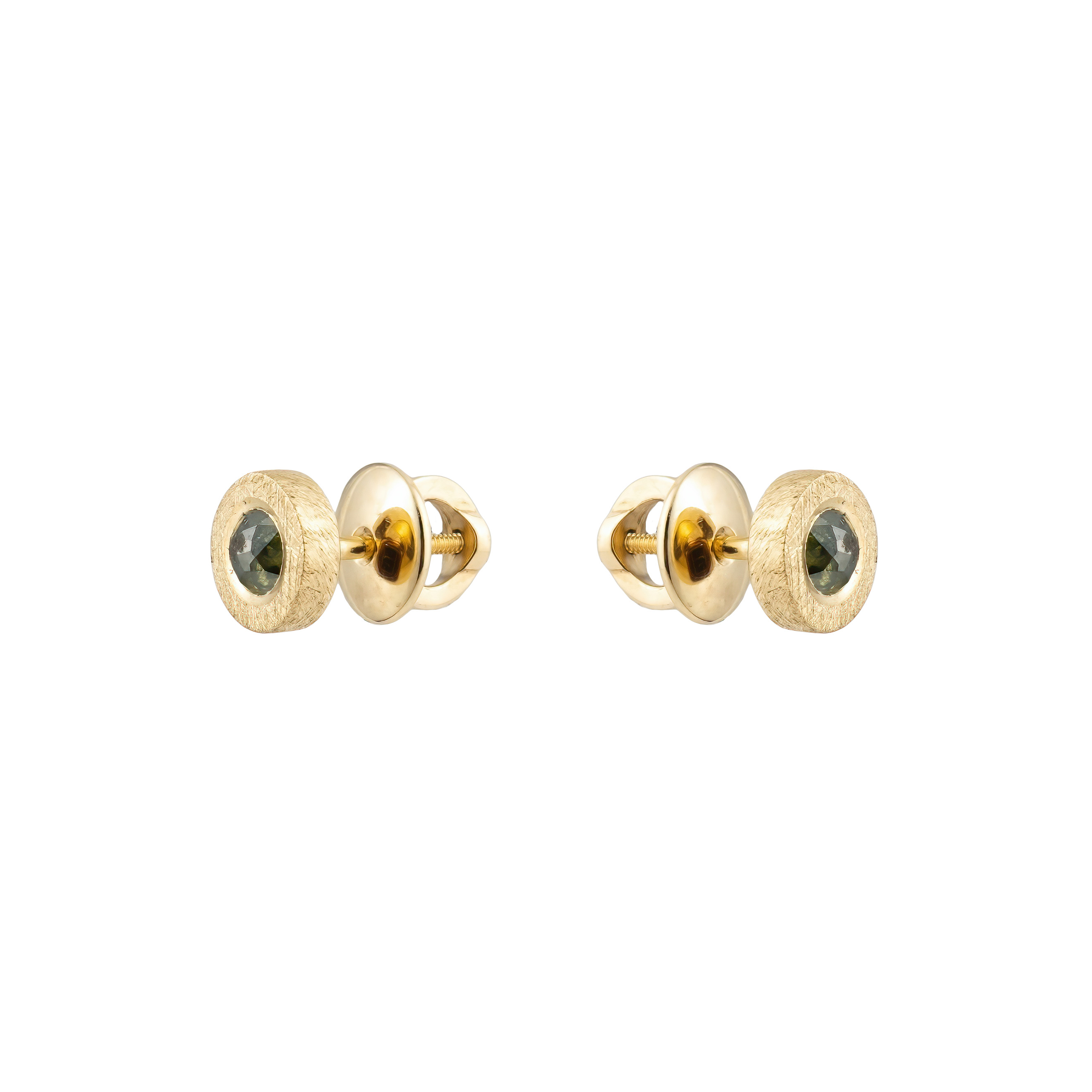 Fragile Rose earrings made of gold