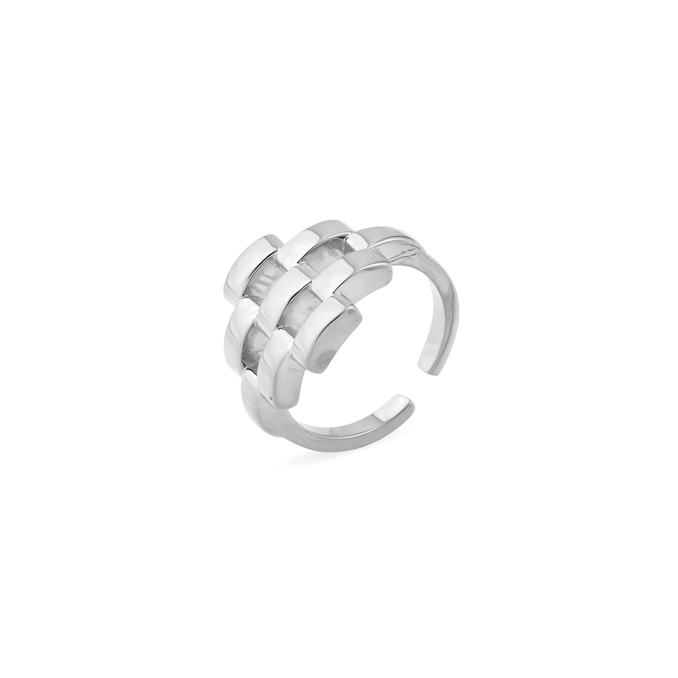 Серебристое кольцо Avel из латуни